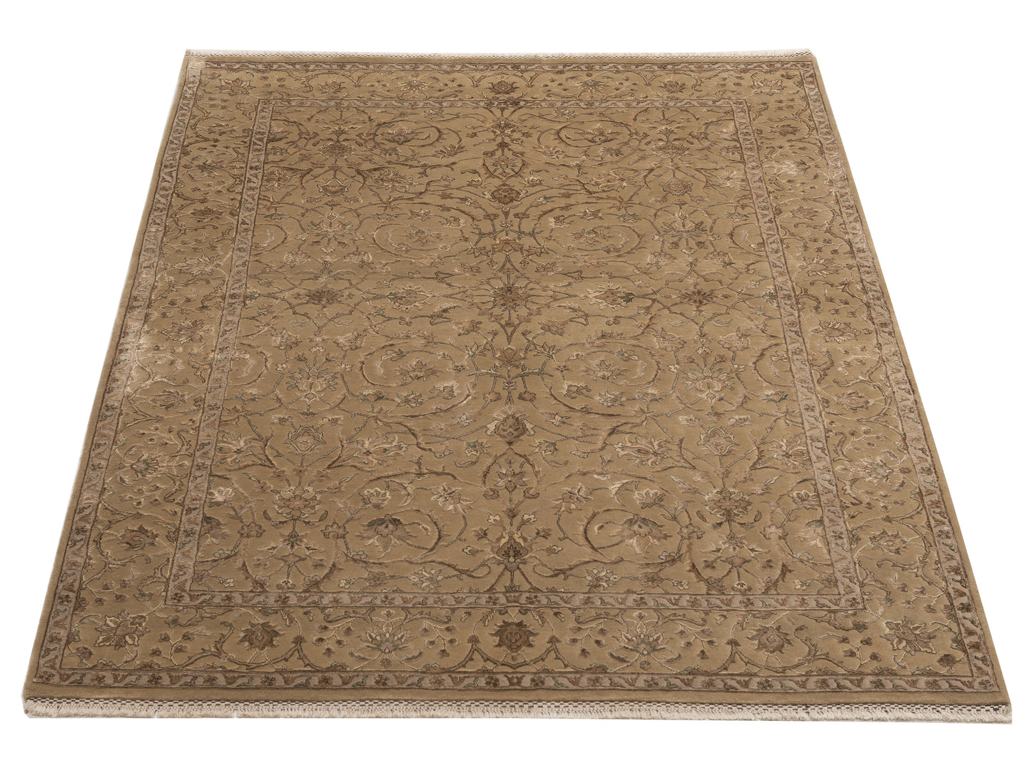 Imperial 118926 Gold Gold 5.8x7.11 Hand Knotted Rug