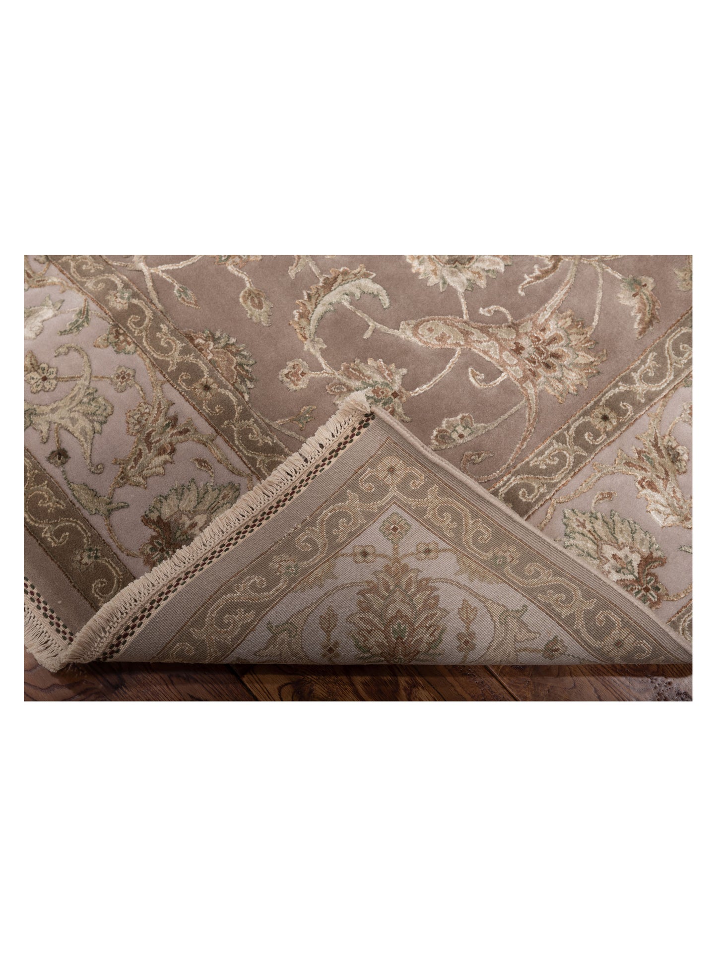 Imperial 118938 Light Brown Beige 6.6x9.8 Hand Knotted Rug
