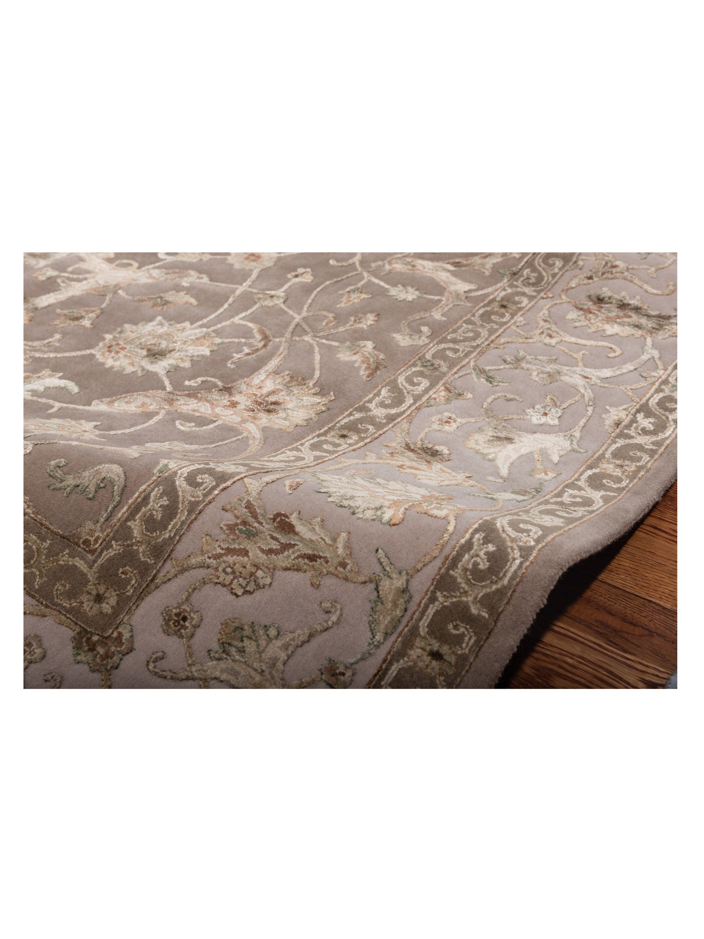 Imperial 118938 Light Brown Beige 6.6x9.8 Hand Knotted Rug