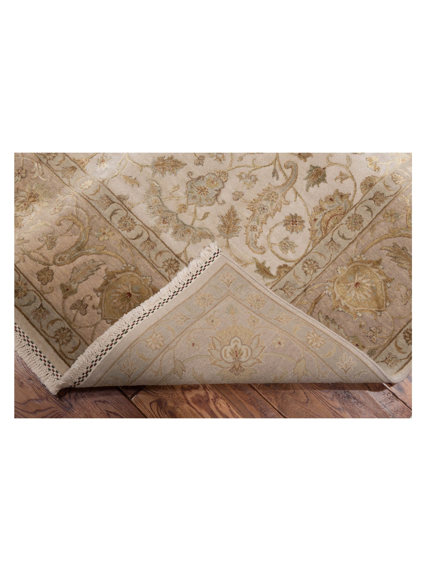 Imperial Silk 118982 Ivory Beige 6.2x9.5 Hand Knotted Rug