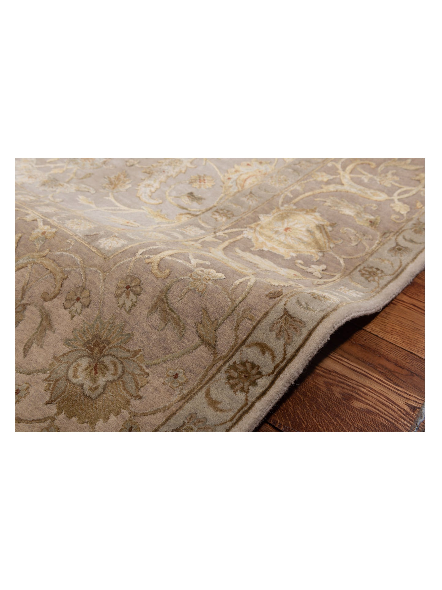 Imperial Silk 118982 Ivory Beige 6.2x9.5 Hand Knotted Rug