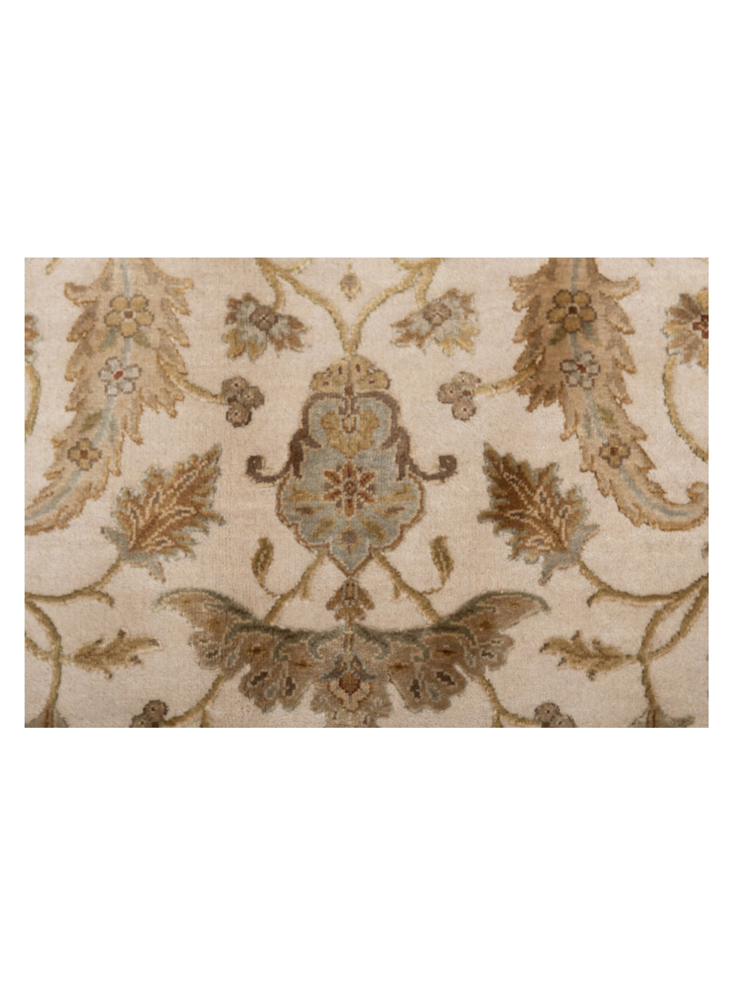 Imperial Silk 118982 Ivory Beige 6.2x9.5 Hand Knotted Rug