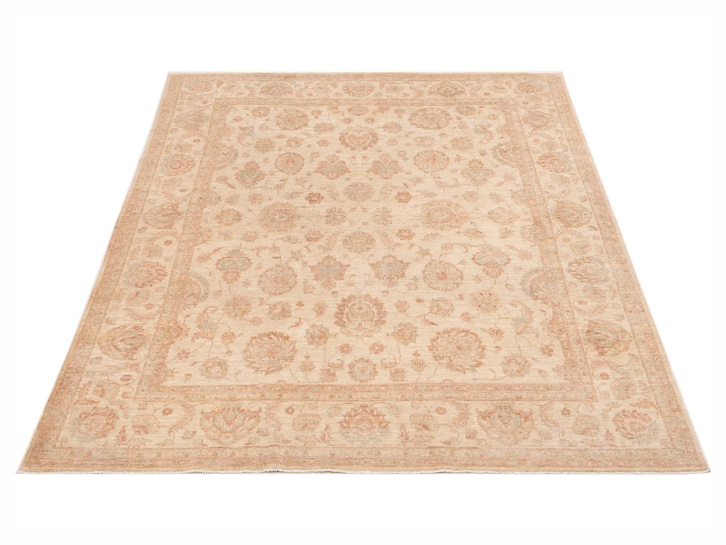 Sultan 118996 Ivory Ivory 8.1x9.10 Hand Knotted Rug