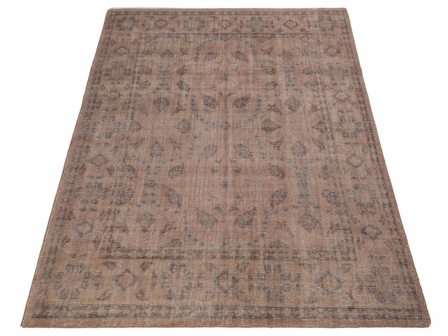 Lilac 119179 Brown 8x11 Hand Knotted Rug