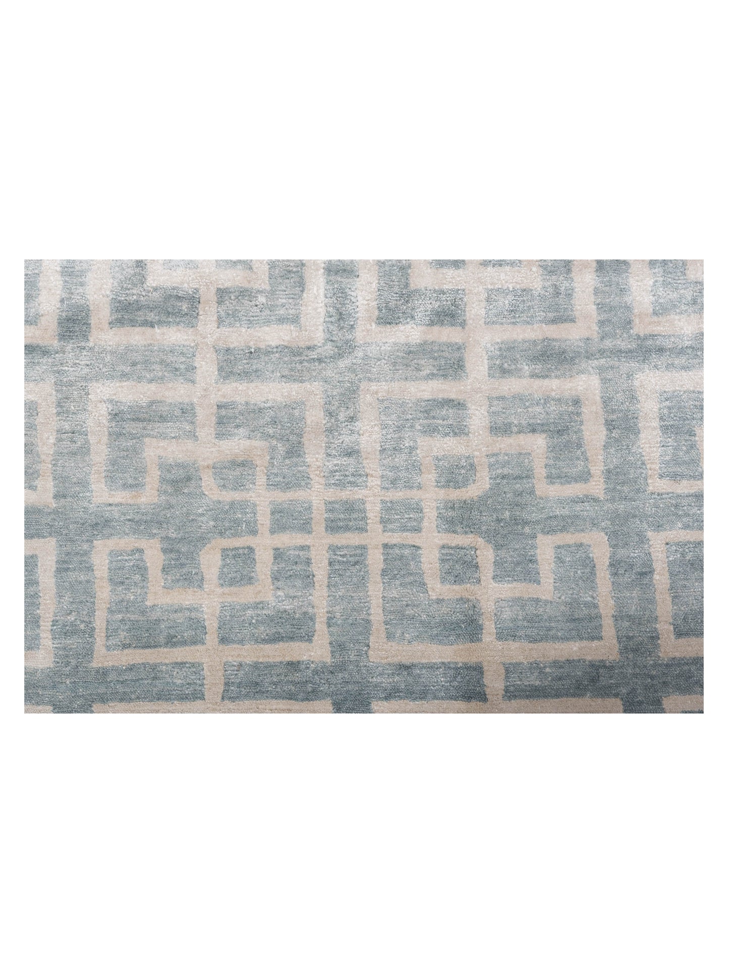 Tibetino 119201 Blue 8x9.8 Hand Knotted Rug