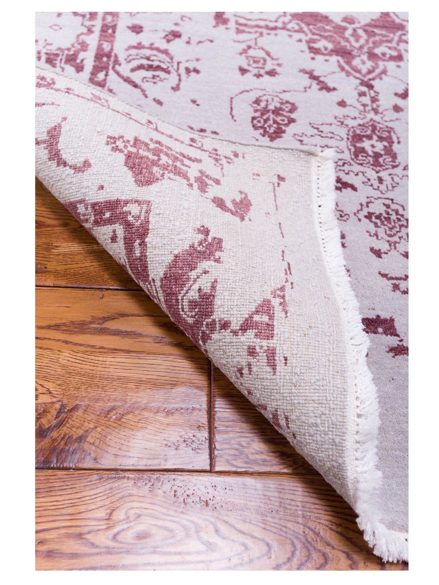 Tibetino 119301 Silver Plum 4x6.1 Hand Knotted Rug