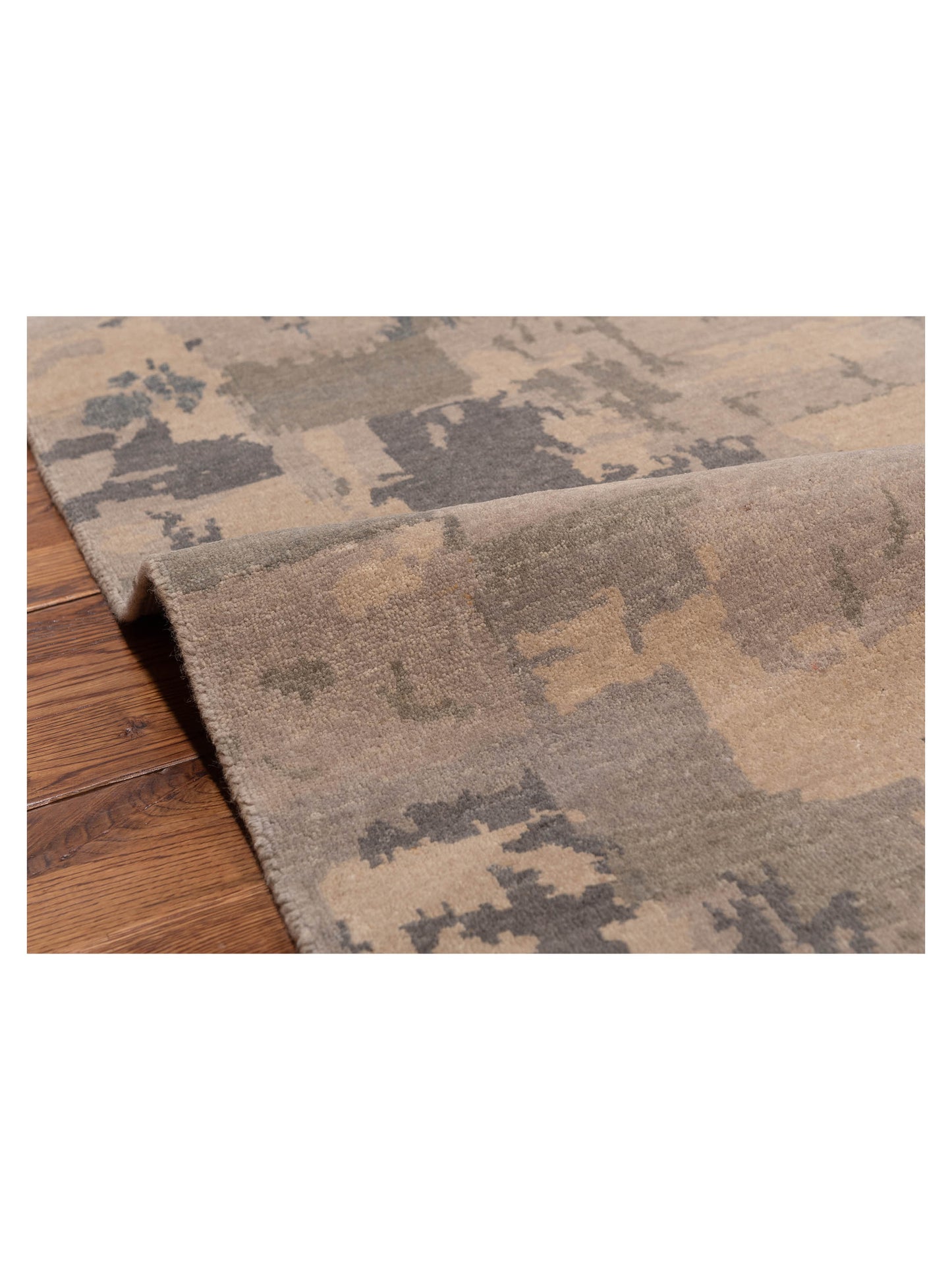 Tibetino 119303 Gray 2.10x4.10 Hand Knotted Rug