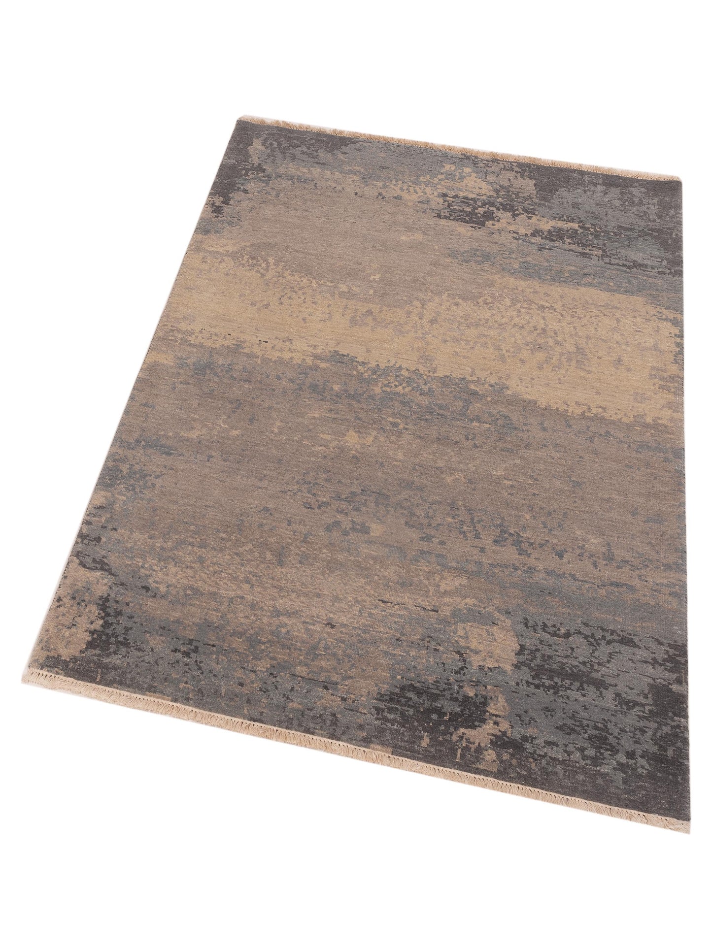 Tibetino 119308 Gray 4.1x5.11 Hand Knotted Rug