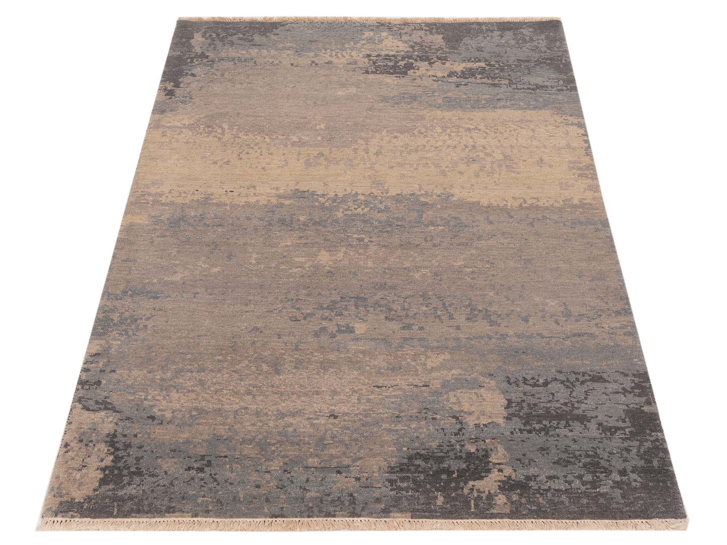 Tibetino 119308 Gray 4.1x5.11 Hand Knotted Rug