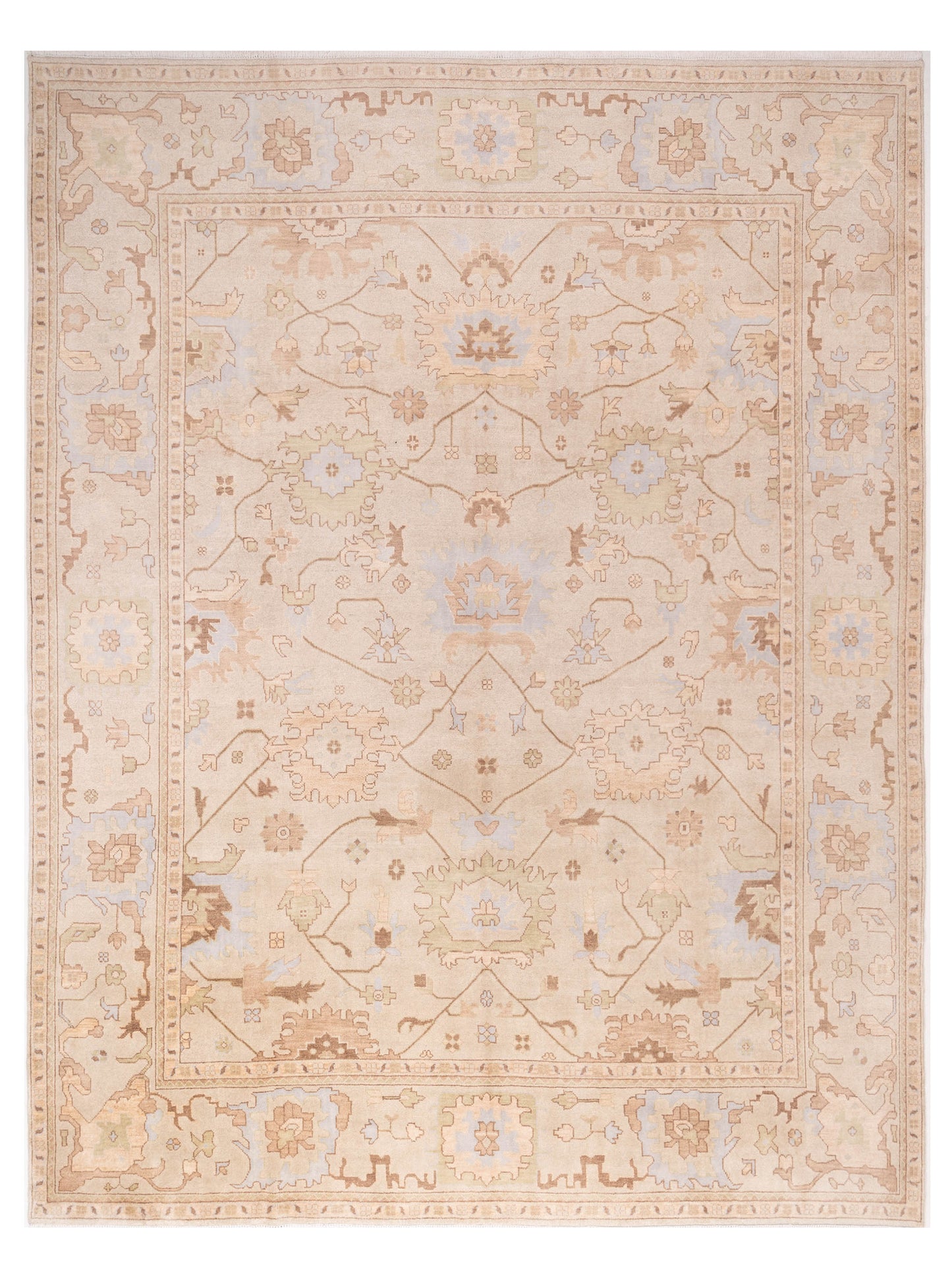Rajpur Oushak Shah Beige Beige Traditional