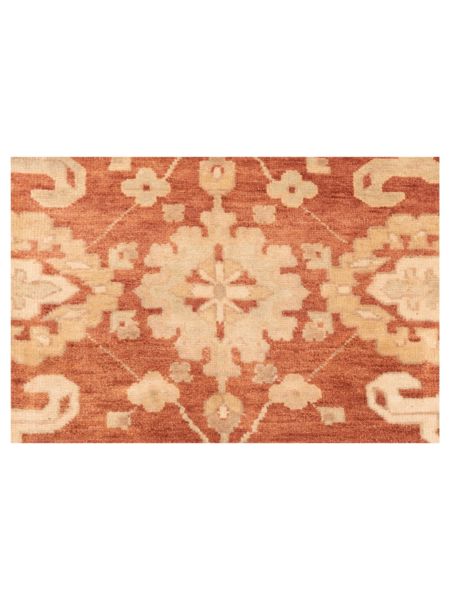 Oushak Shah 119540 Rust Ivory 9x11.9 Hand Knotted Rug