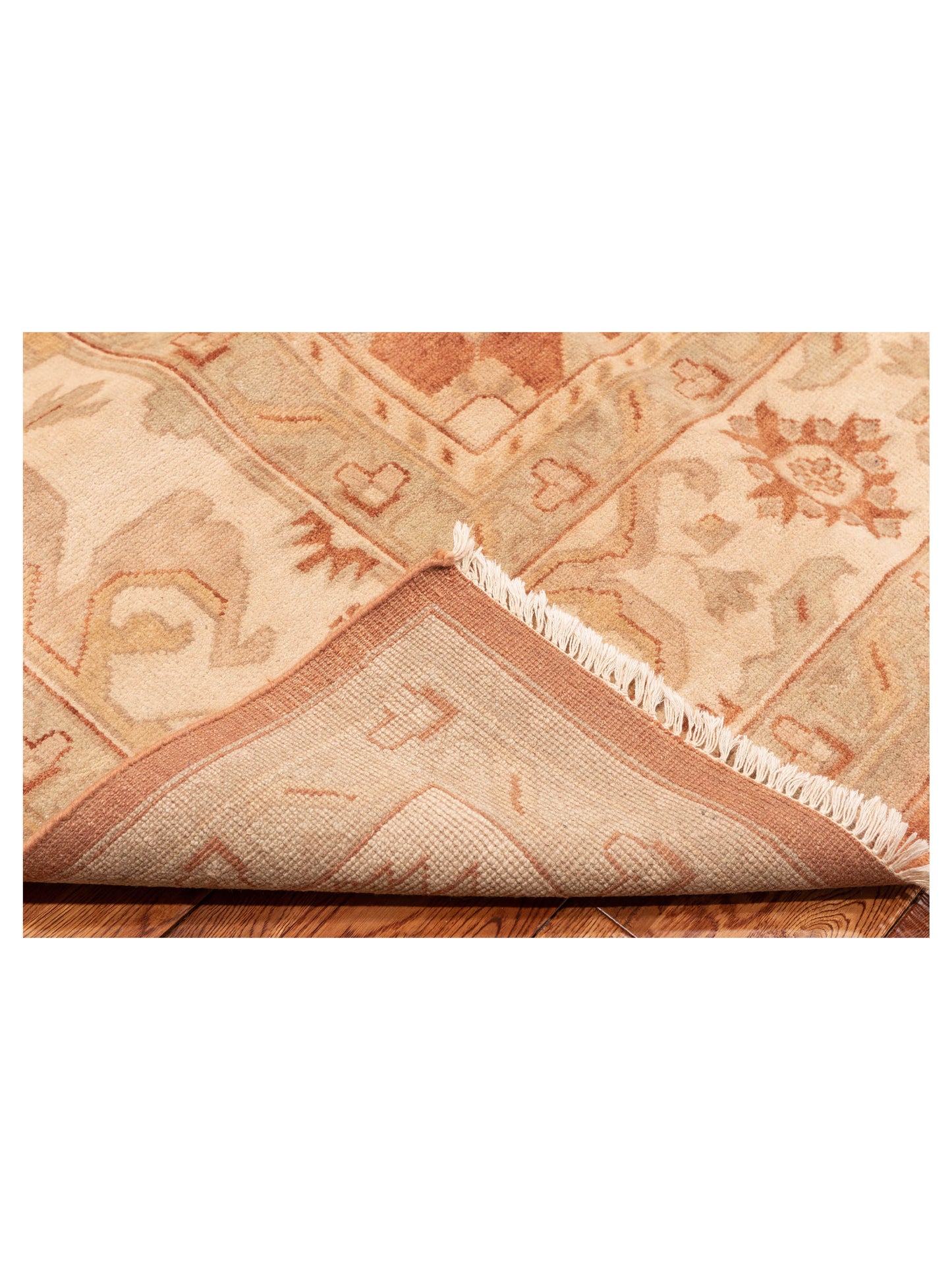Oushak Shah 119540 Rust Ivory 9x11.9 Hand Knotted Rug