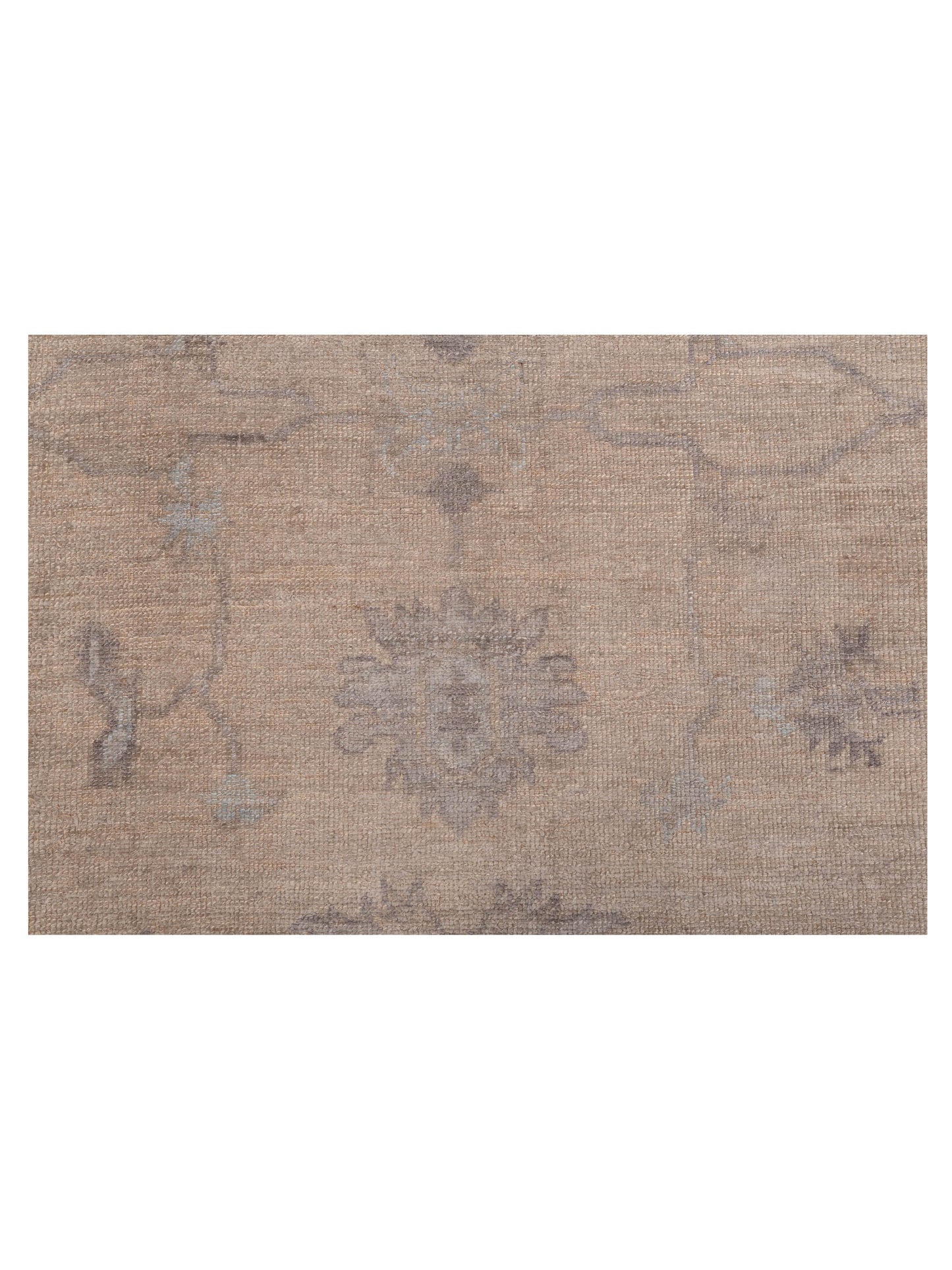 Angora Oushak 119551 Beige Beige 8.1x10.2 Hand Knotted Rug