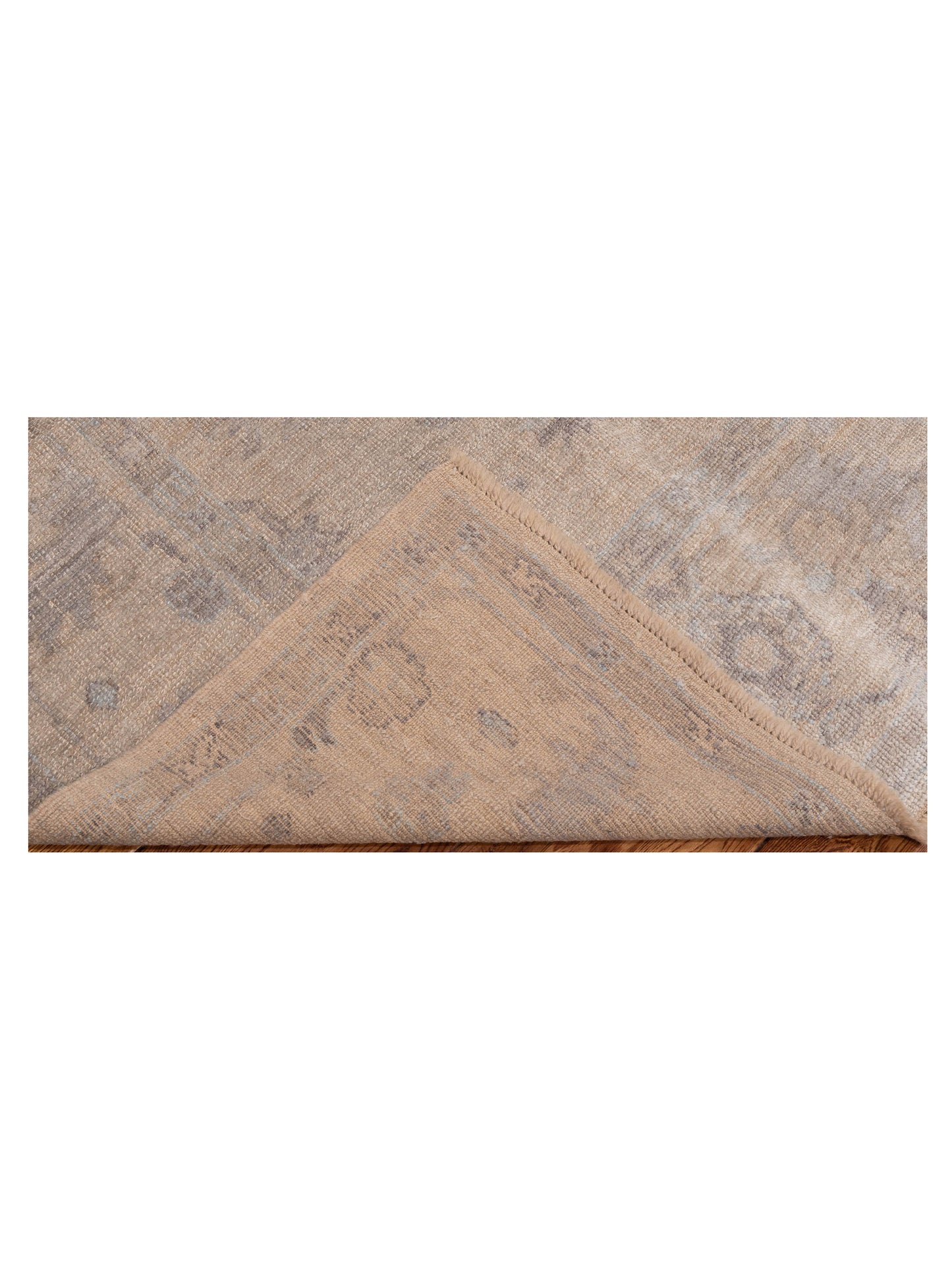 Angora Oushak 119551 Beige Beige 8.1x10.2 Hand Knotted Rug