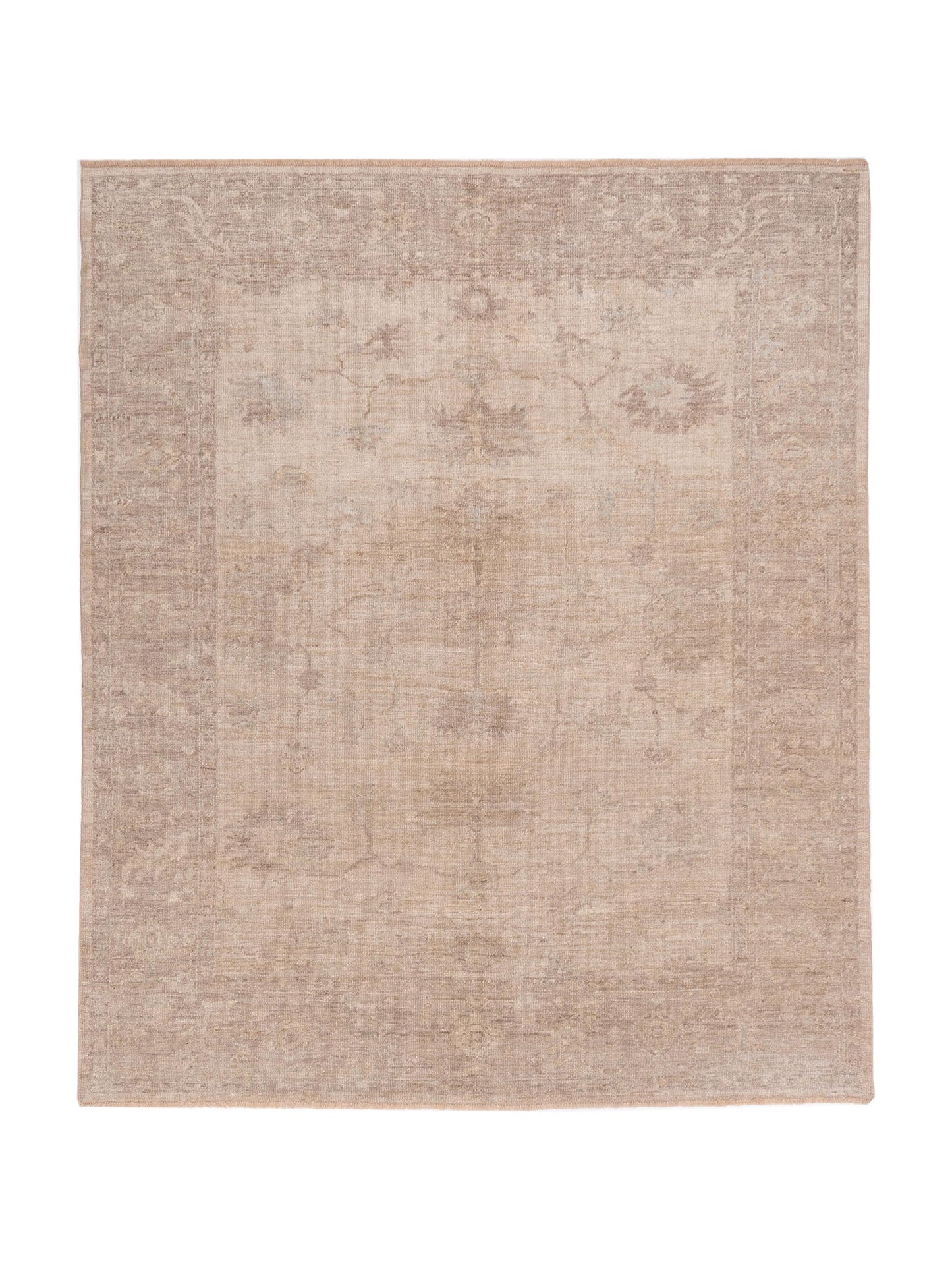 Anadol Angora Oushak  Beige Brown Traditional