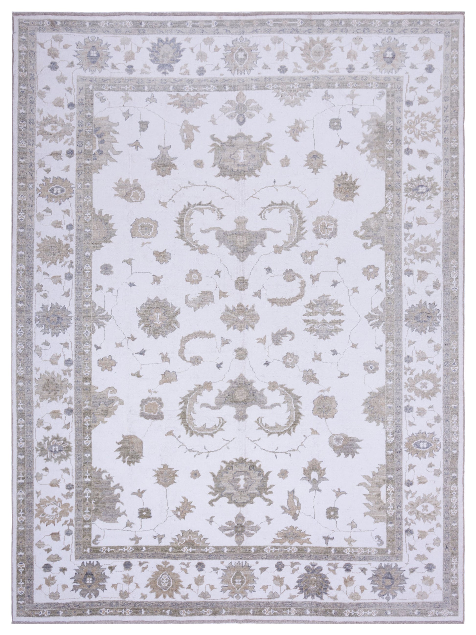Anadol Angora Oushak  Ivory Ivory Traditional