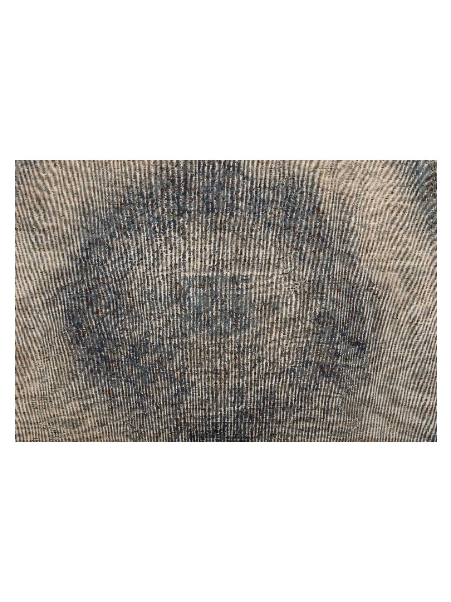 Vintage 119708 Blue 7x10.3 Hand Knotted Rug