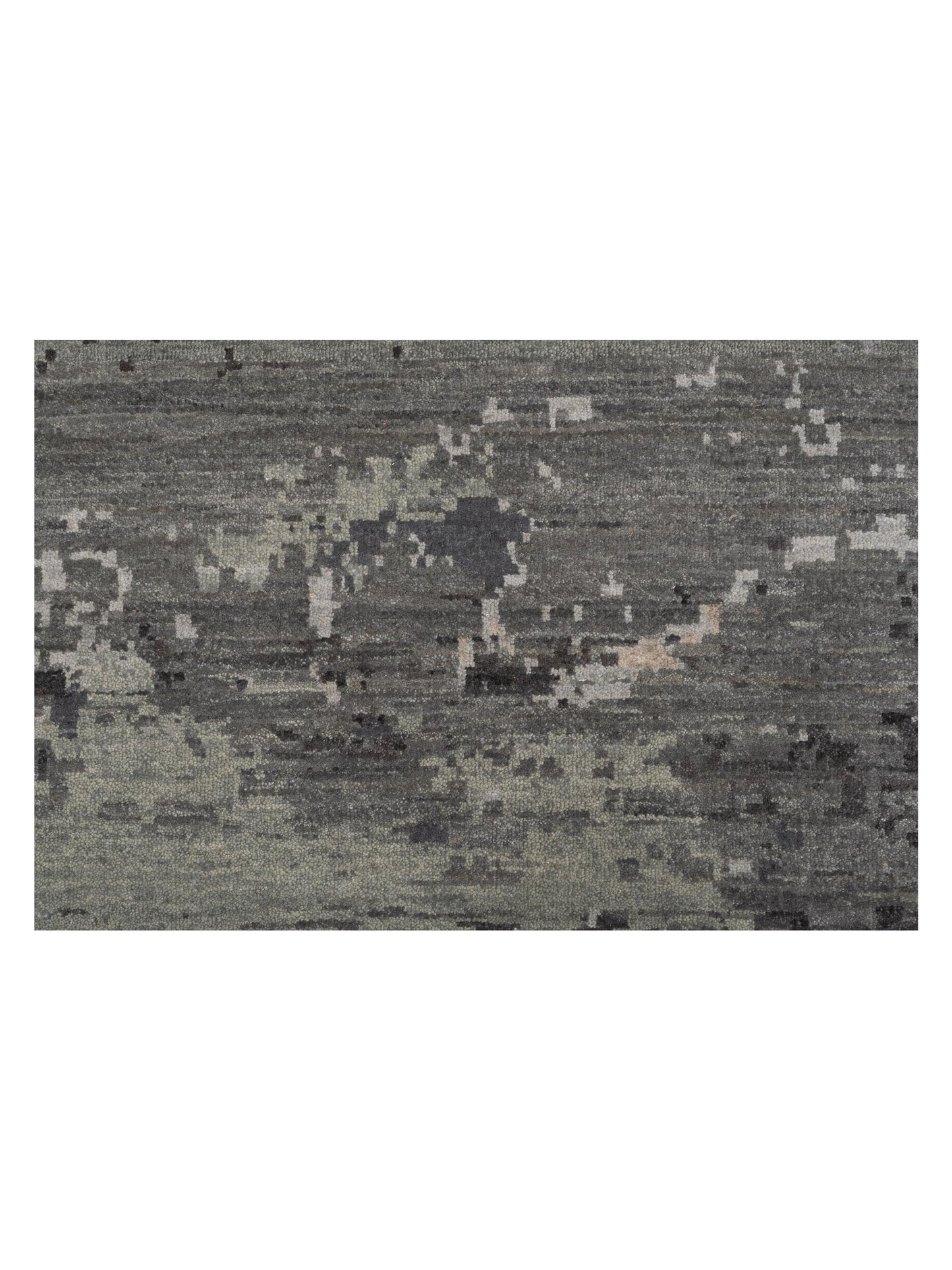 Dazzling 119725 Gray 8x10.3 Hand Knotted Rug