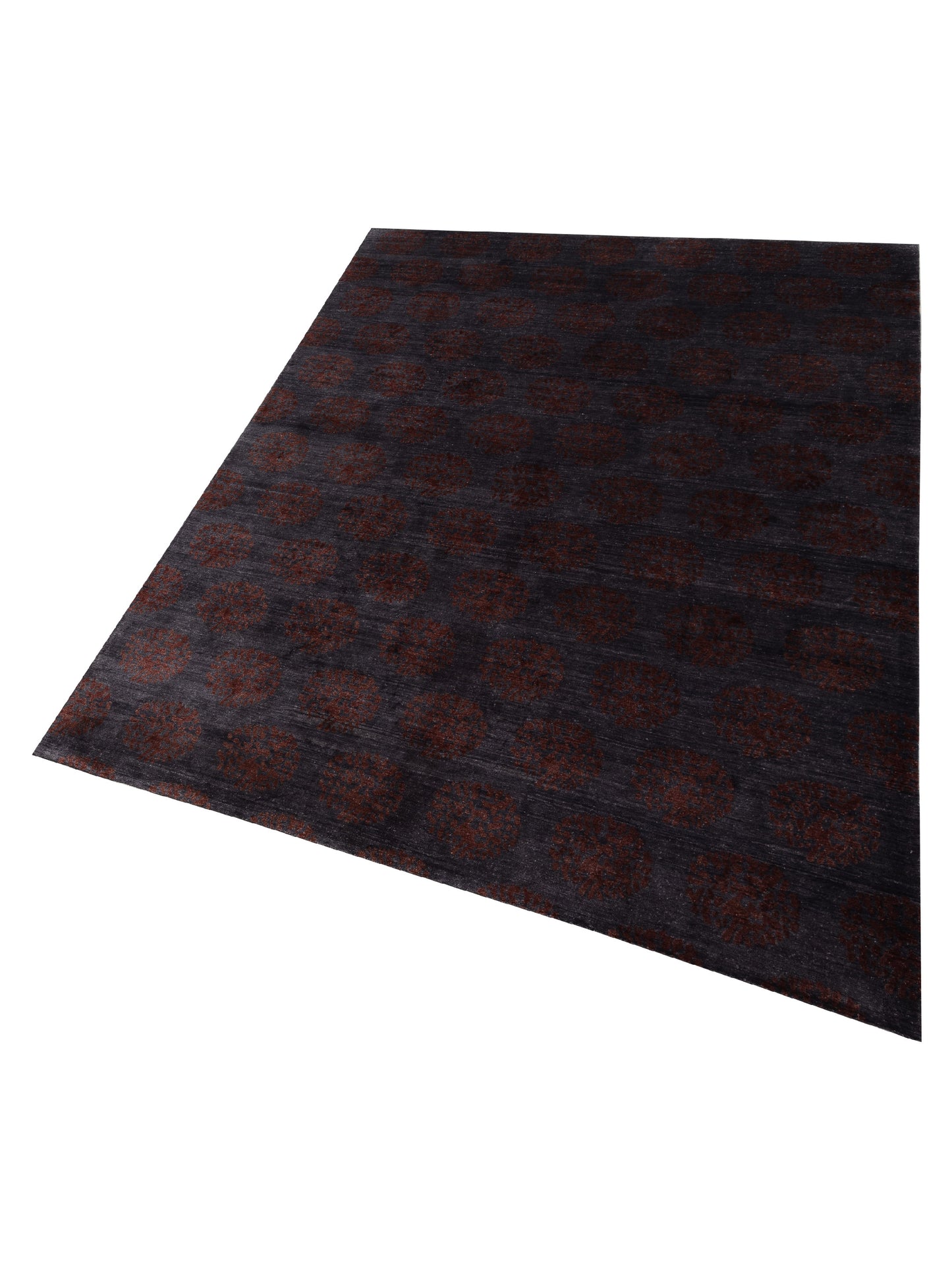 Tibetino 119747 Charcoal Red 10.1x13.10 Hand Knotted Rug