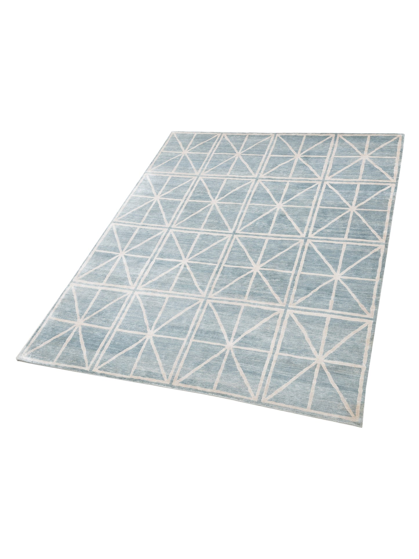Tibetino 119756 Blue 8x10 Hand Knotted Rug