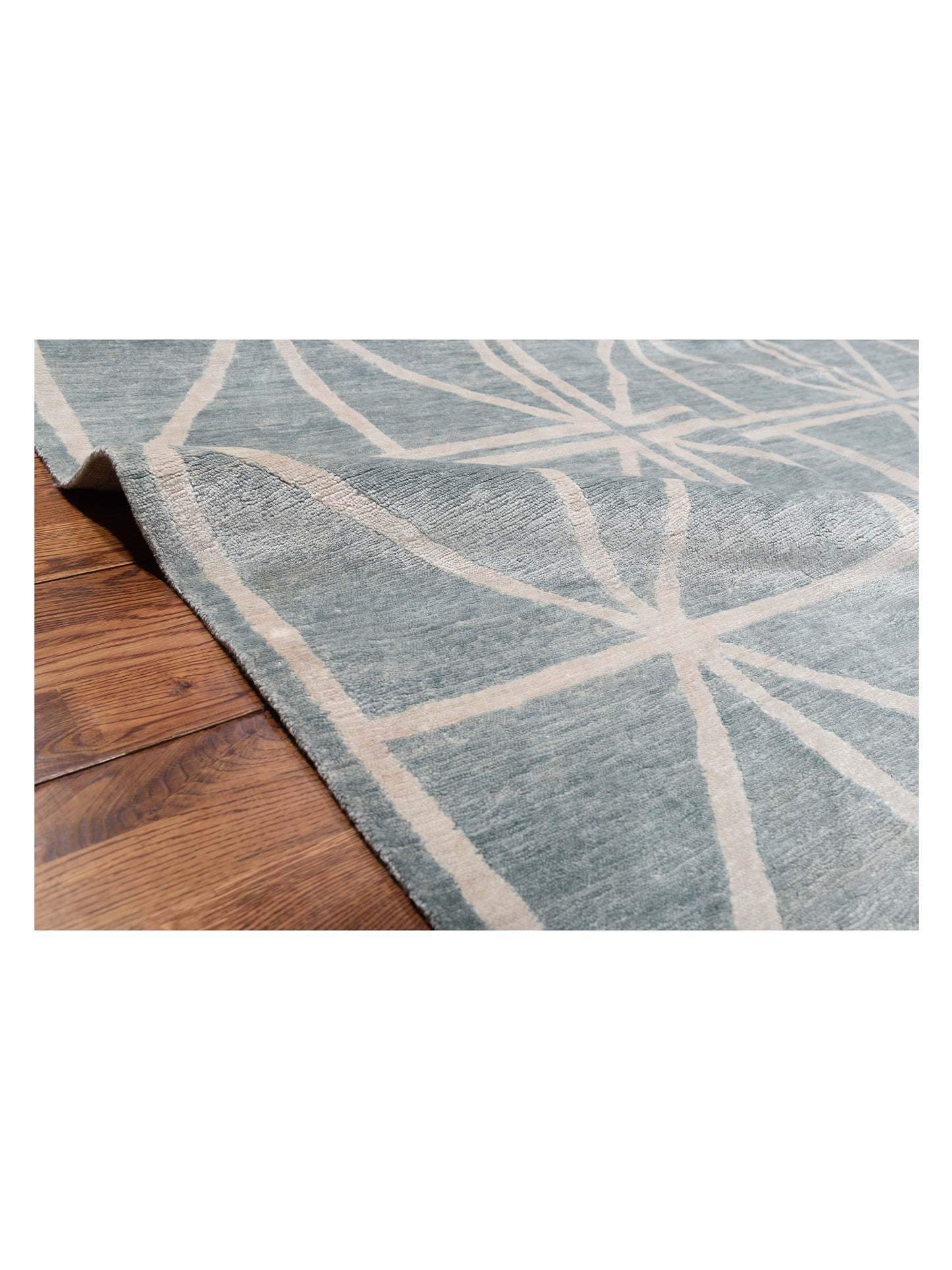 Tibetino 119756 Blue 8x10 Hand Knotted Rug