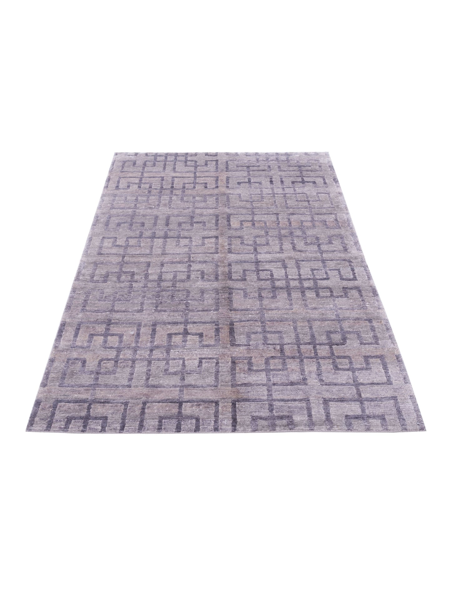 Tibetino 119764 Gray 4x6 Hand Knotted Rug