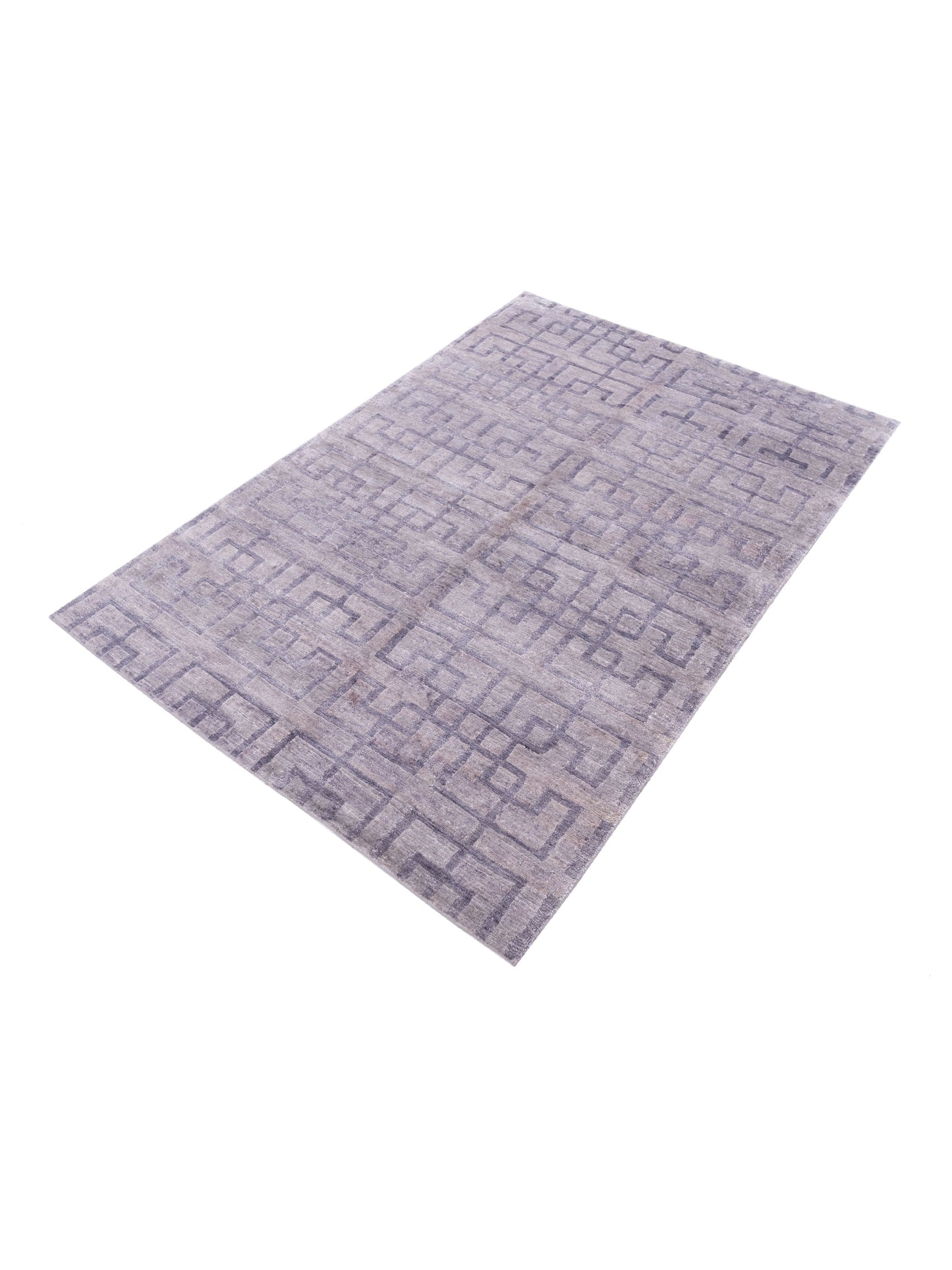 Tibetino 119764 Gray 4x6 Hand Knotted Rug