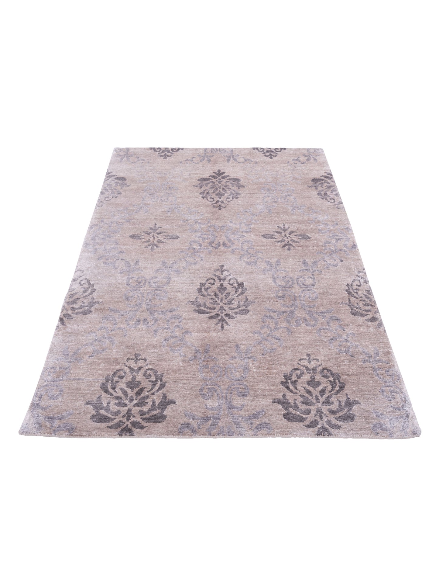 Tibetino 119780 Silver Gray 3.11x5.11 Hand Knotted Rug