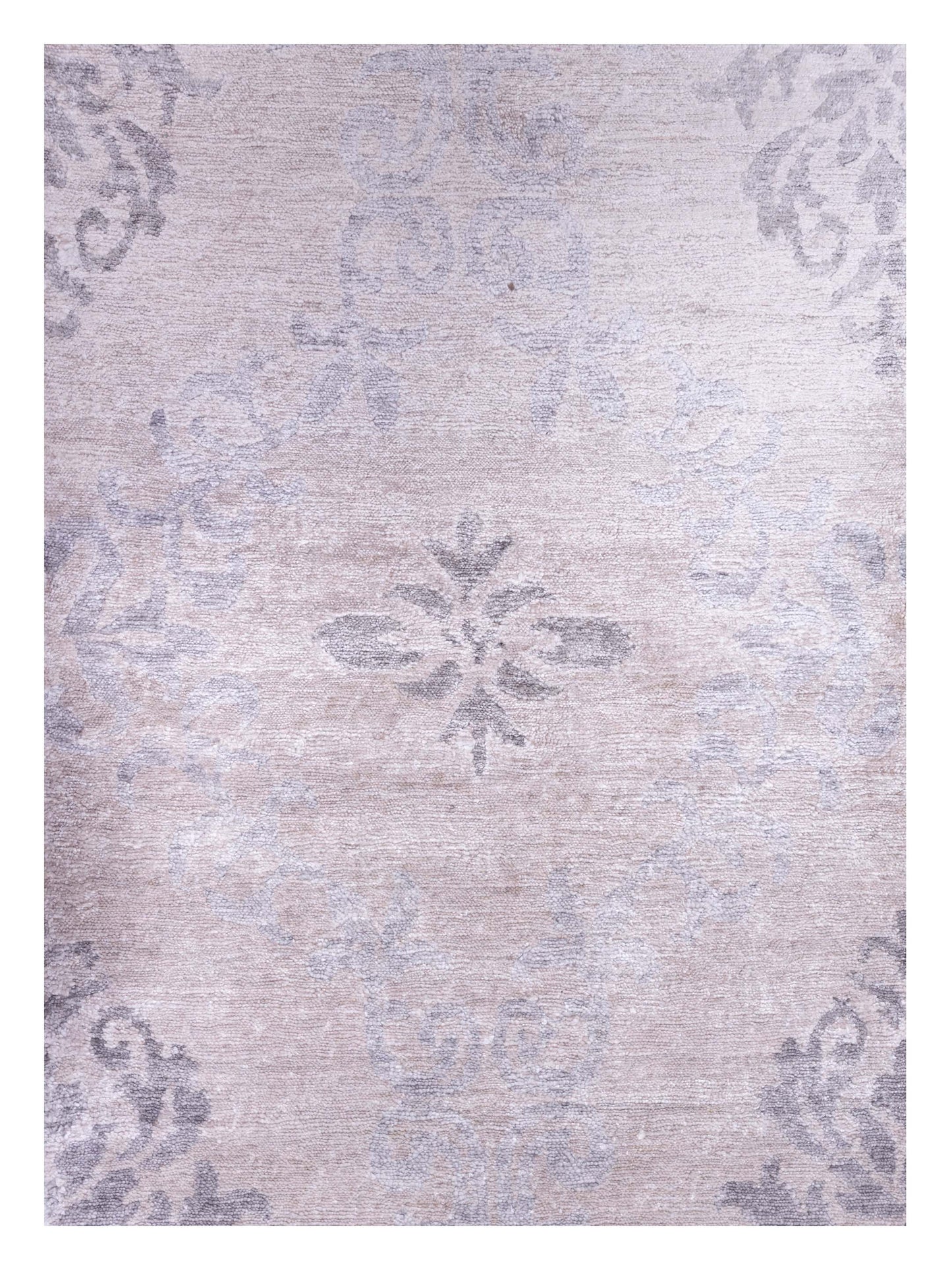 Tibetino 119780 Silver Gray 3.11x5.11 Hand Knotted Rug