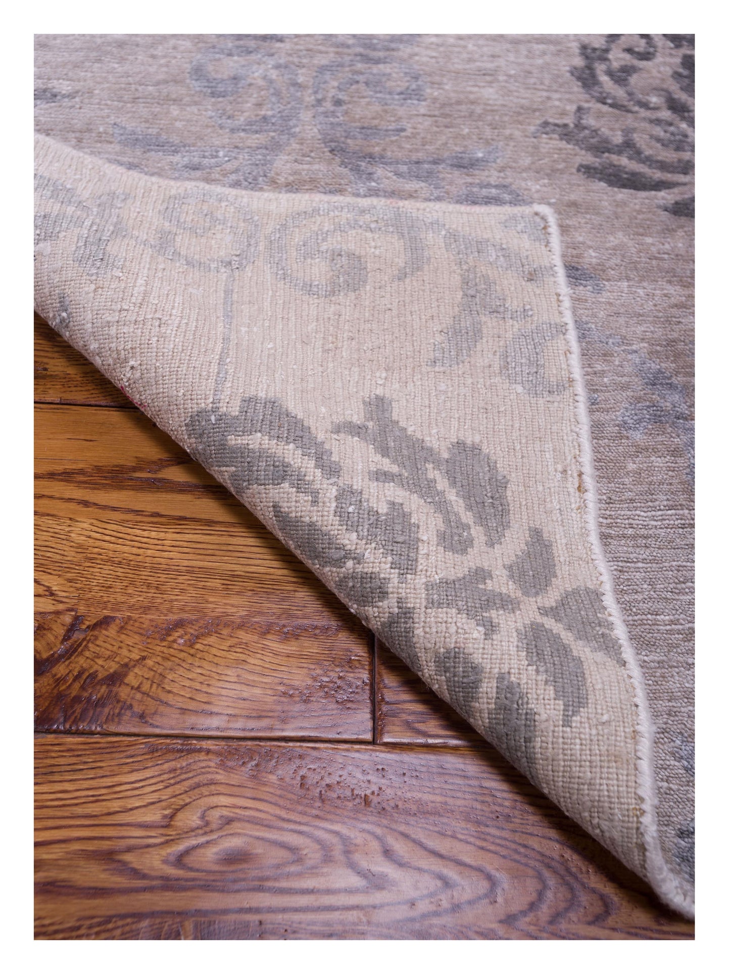 Tibetino 119780 Silver Gray 3.11x5.11 Hand Knotted Rug