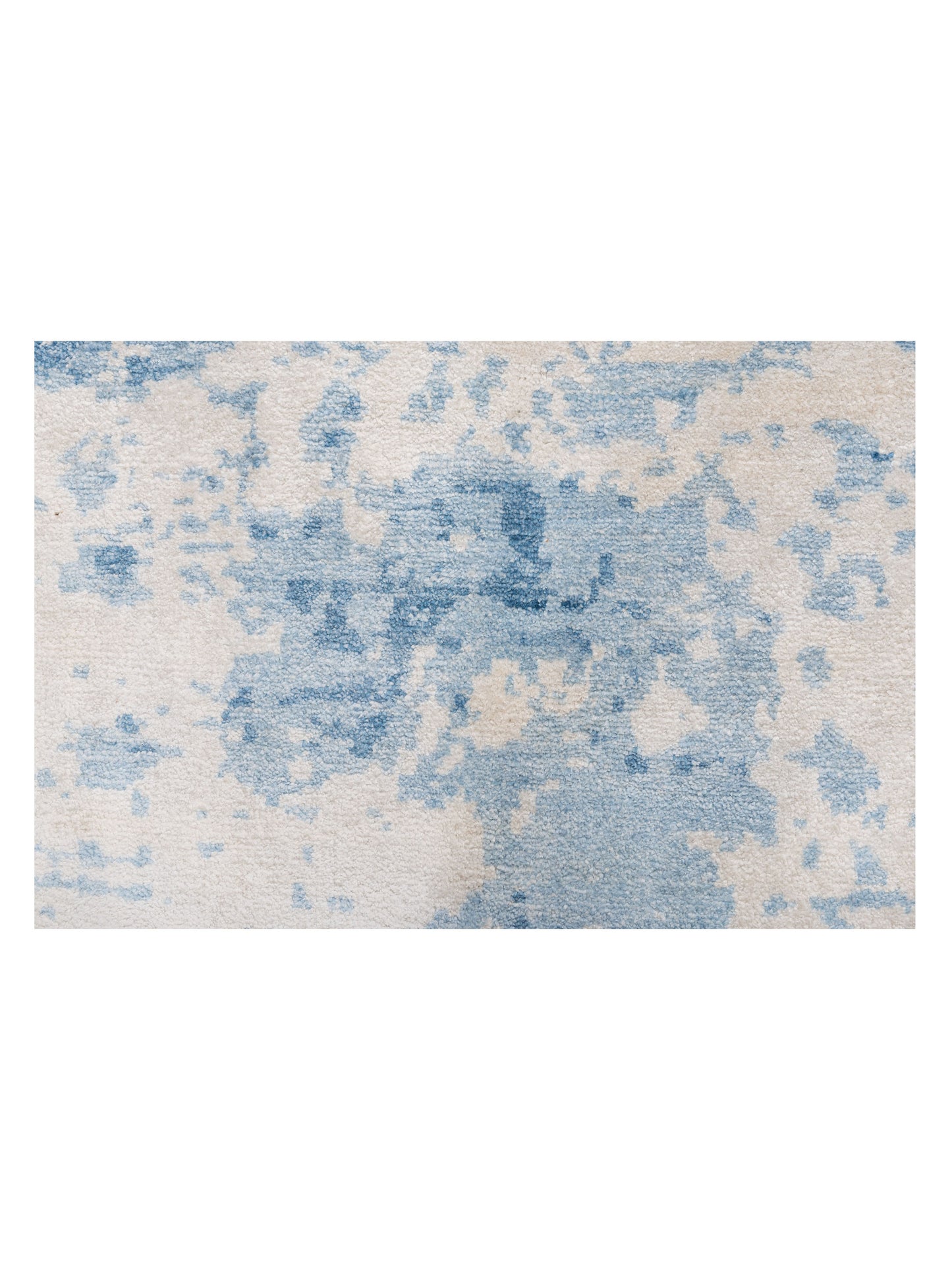 Tibetino 119793 Ivory Blue 8x10 Hand Knotted Rug