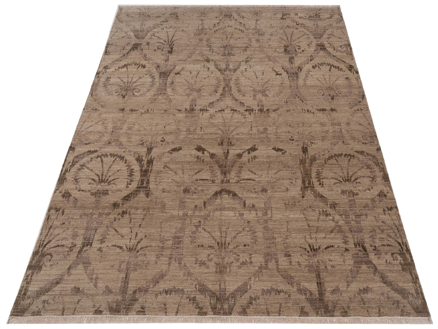 Tibetino 119799 Beige Brown 8x10 Hand Knotted Rug