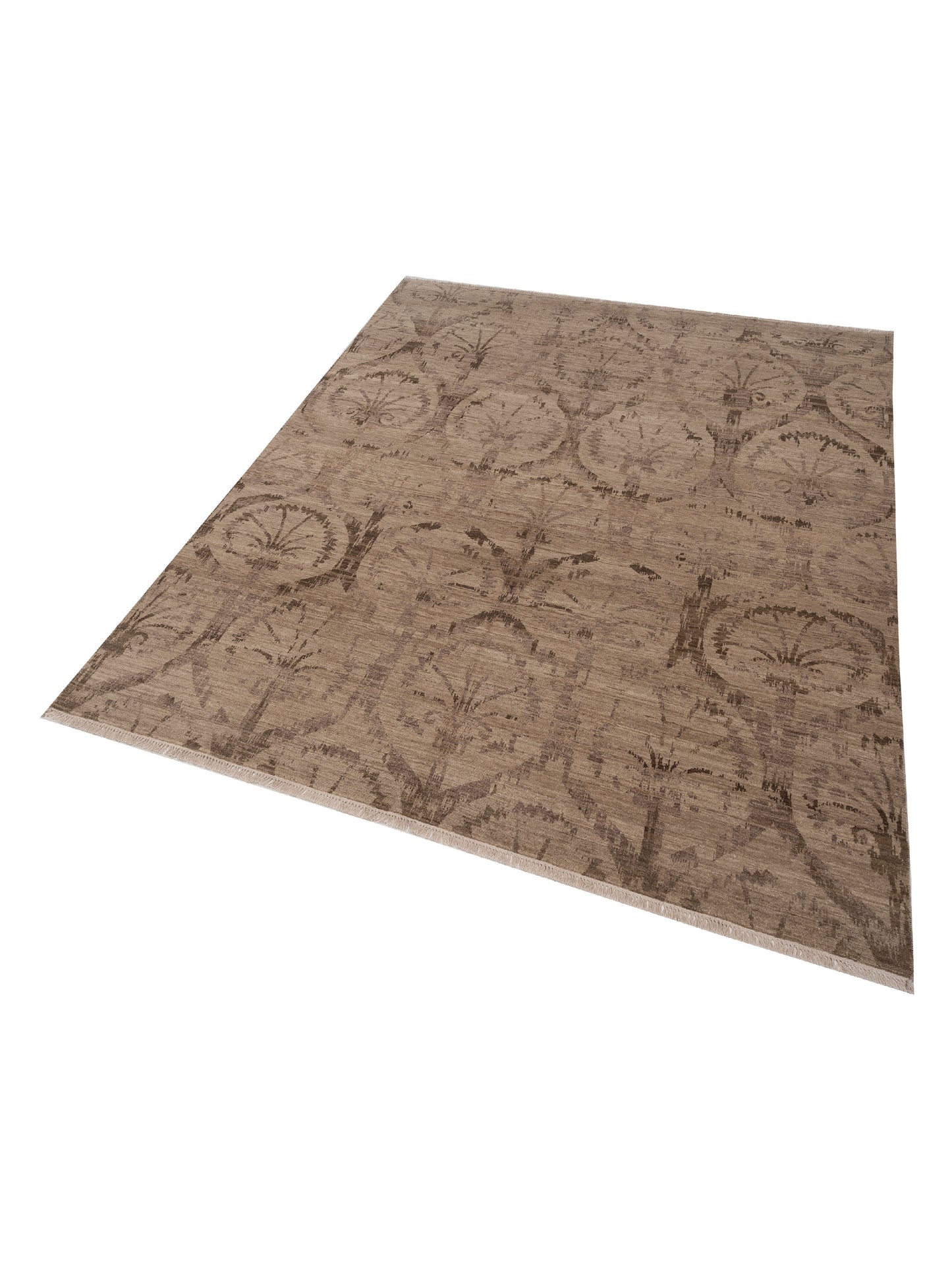 Tibetino 119799 Beige Brown 8x10 Hand Knotted Rug