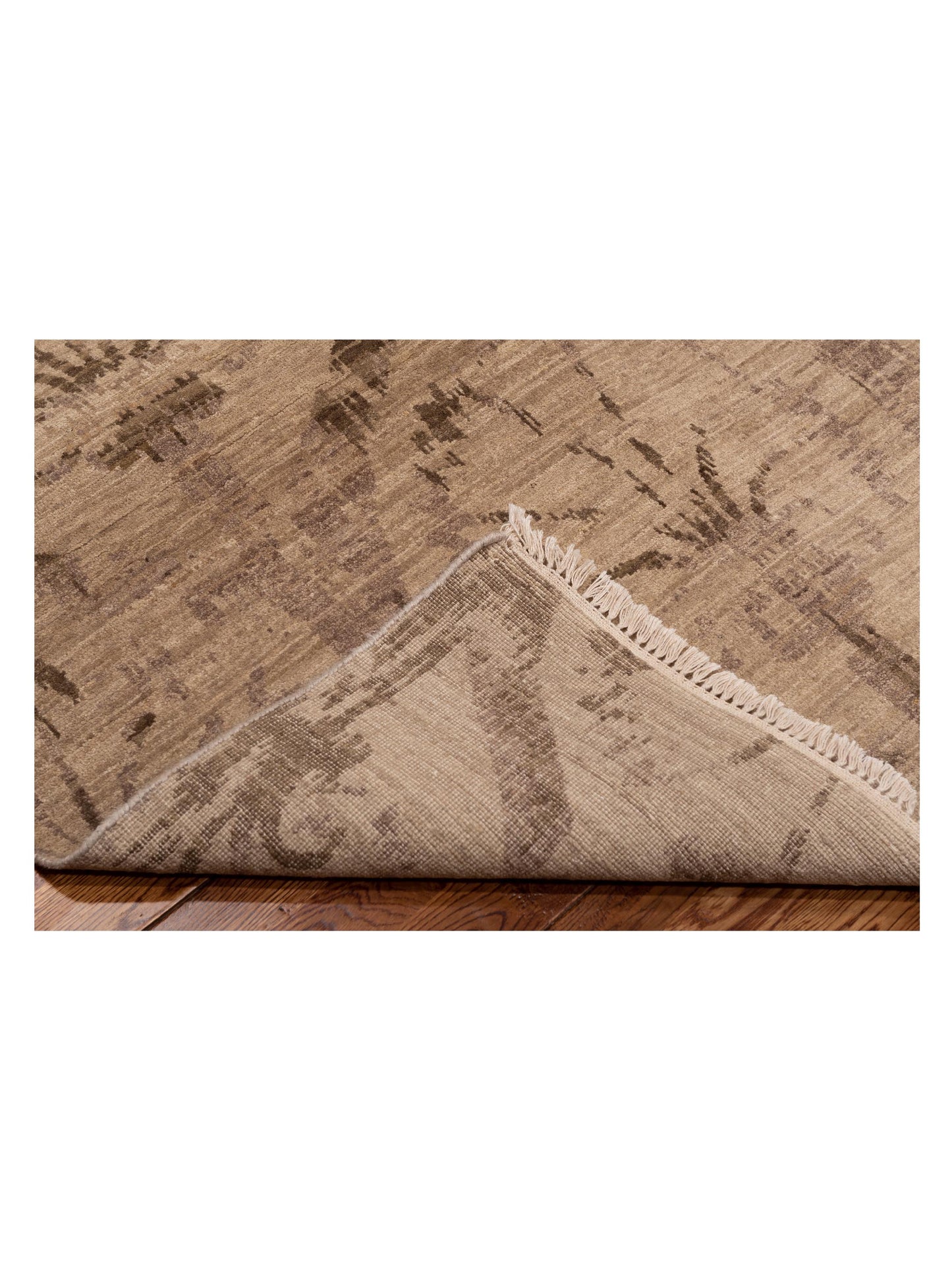 Tibetino 119799 Beige Brown 8x10 Hand Knotted Rug