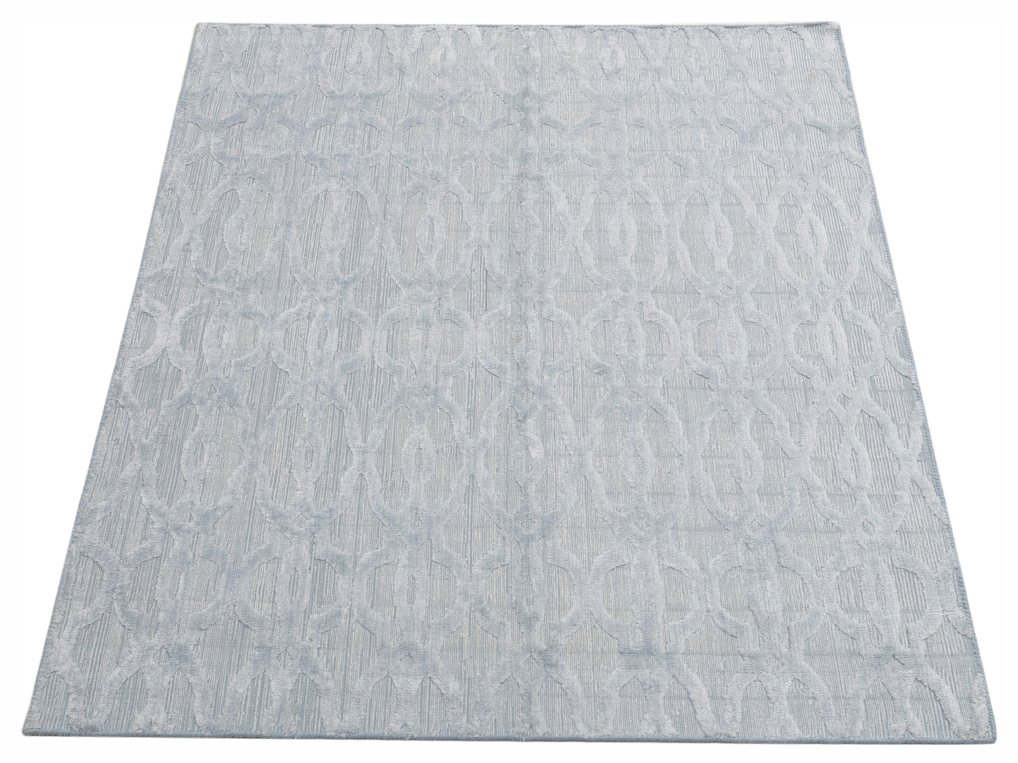 Himalayan 119901 Light Blue 5x7 Hand Knotted Rug