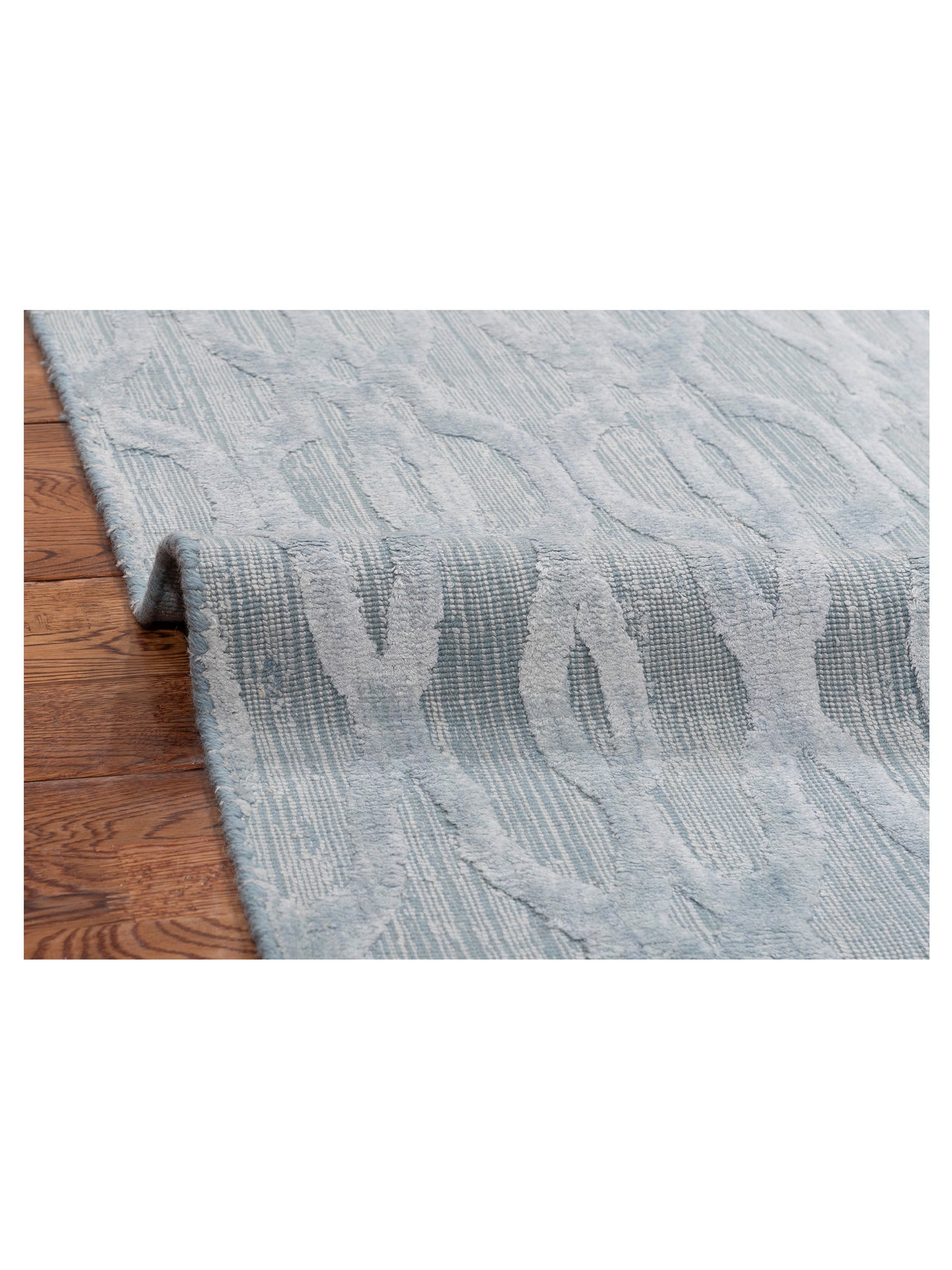 Himalayan 119901 Light Blue 5x7 Hand Knotted Rug