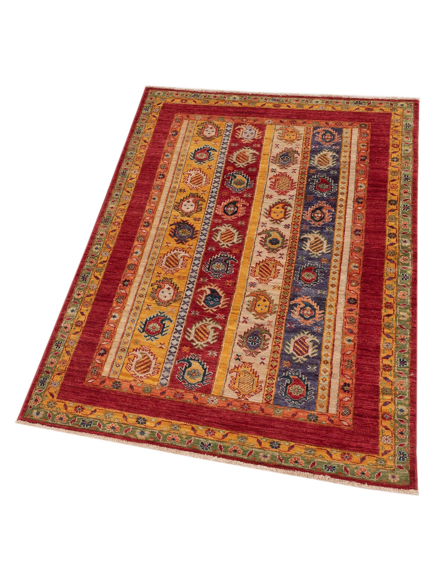 Shawl 119977 Multi 3.10x5.10 Hand Knotted Rug