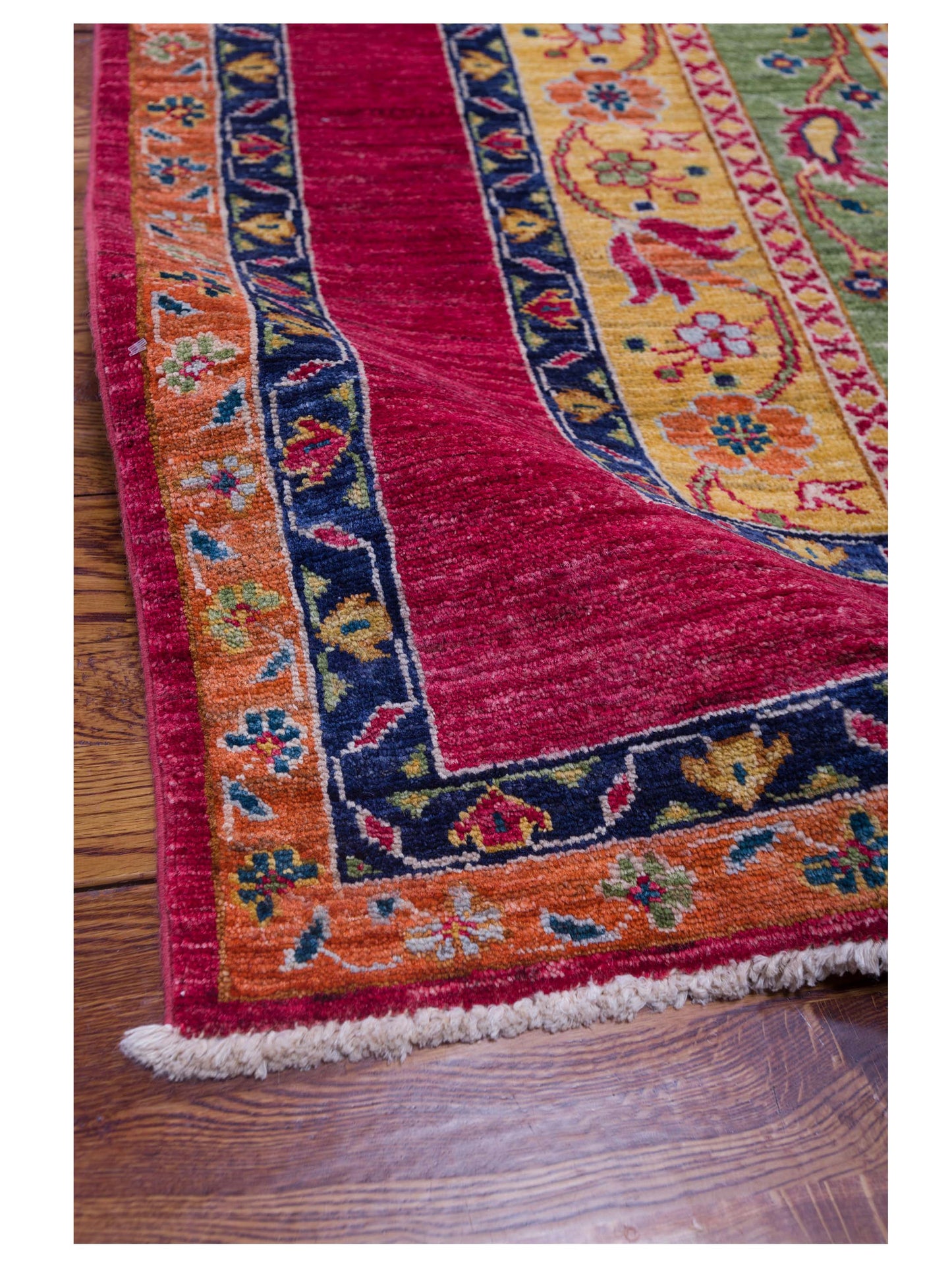 Shawl 119978 Multi 4.5x10 Hand Knotted Rug