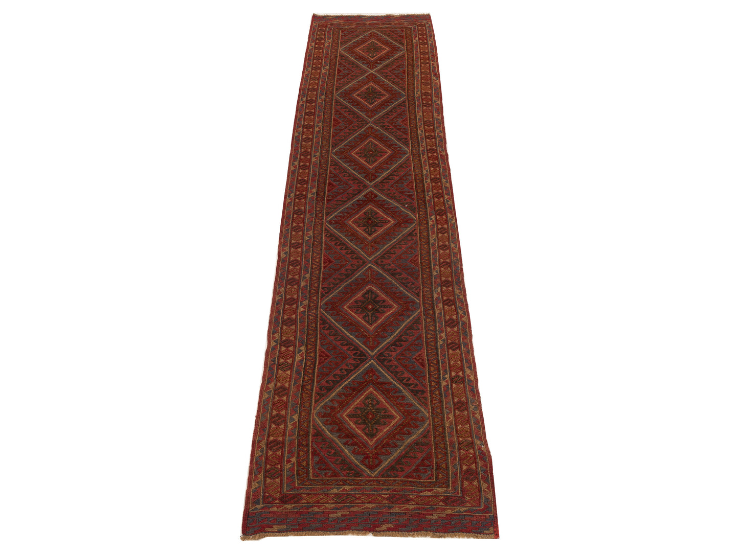 Afghan Soumak 120022 Multi 2.8x12.9 Hand Woven Rug