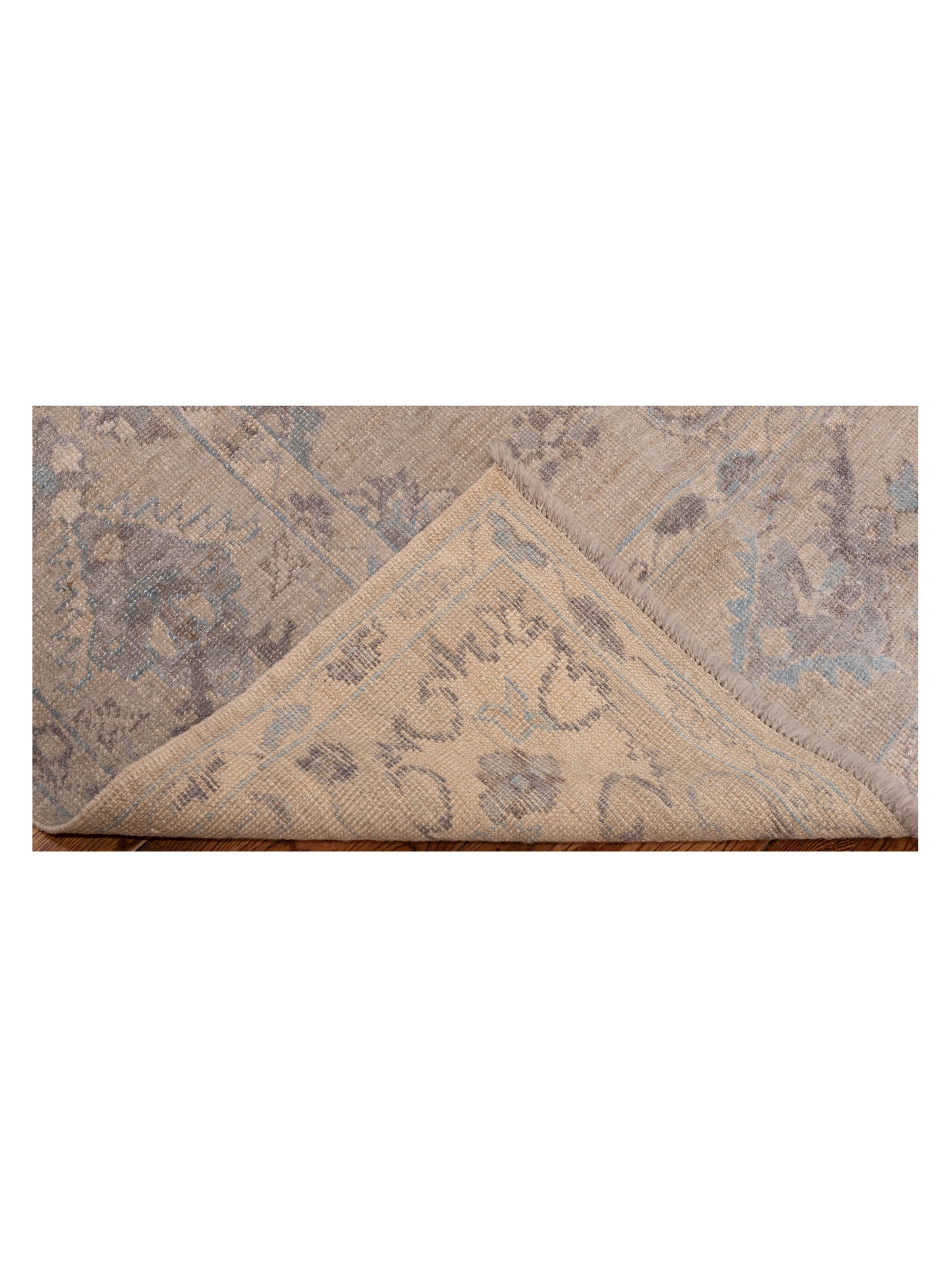 Angora Oushak 120131 Silver Silver 8x10 Hand Knotted Rug