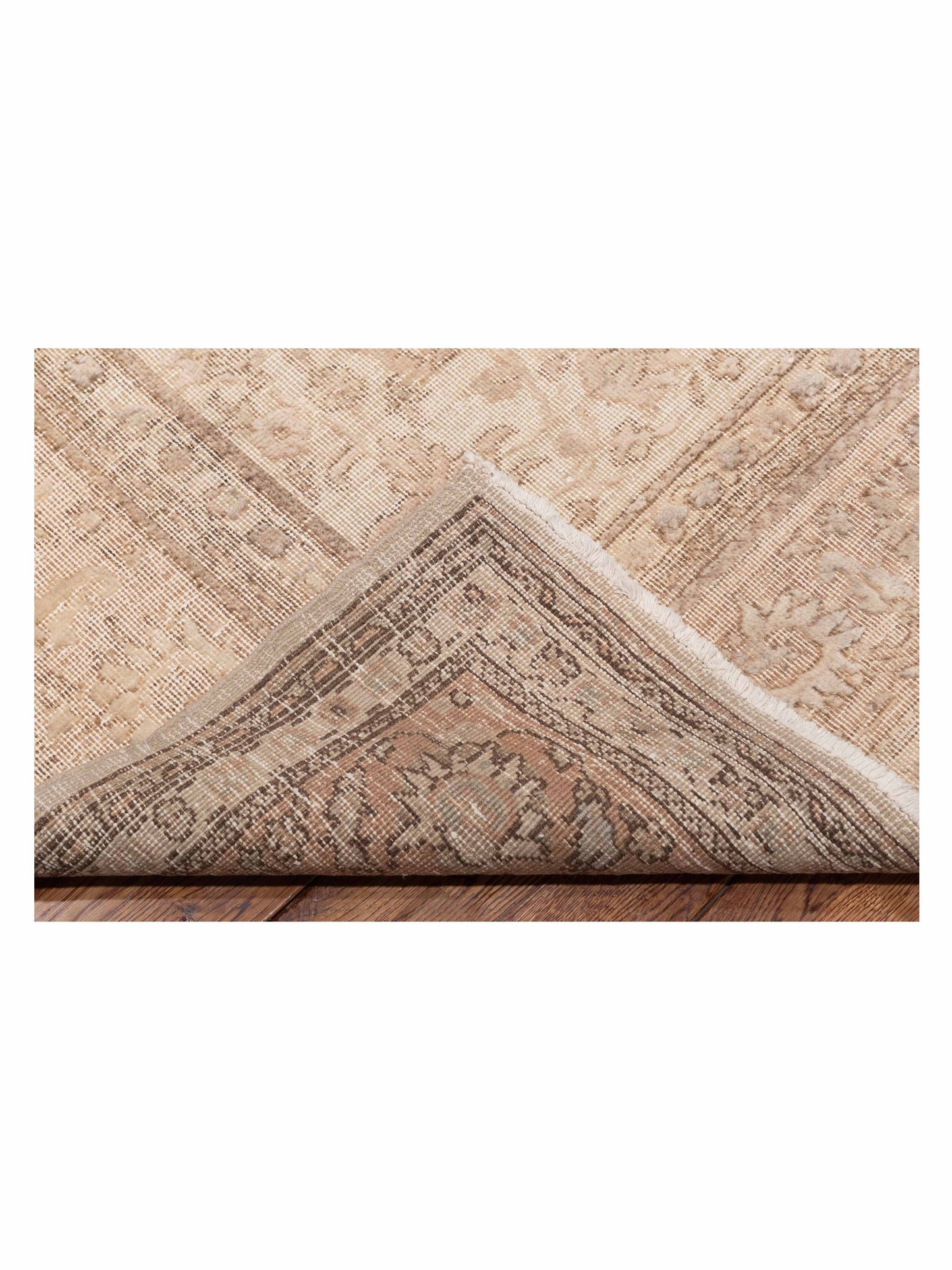 Vintage 120168 Ivory 8.1x12 Hand Knotted Rug