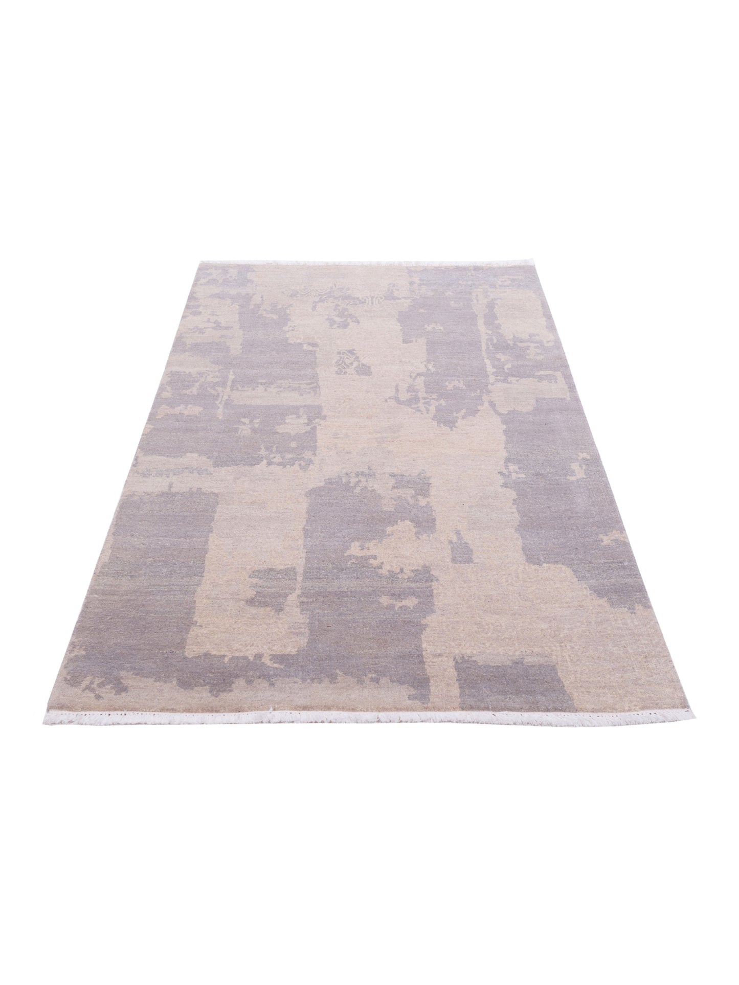 Tibetino 120217 Gray Silver 4x6 Hand Knotted Rug