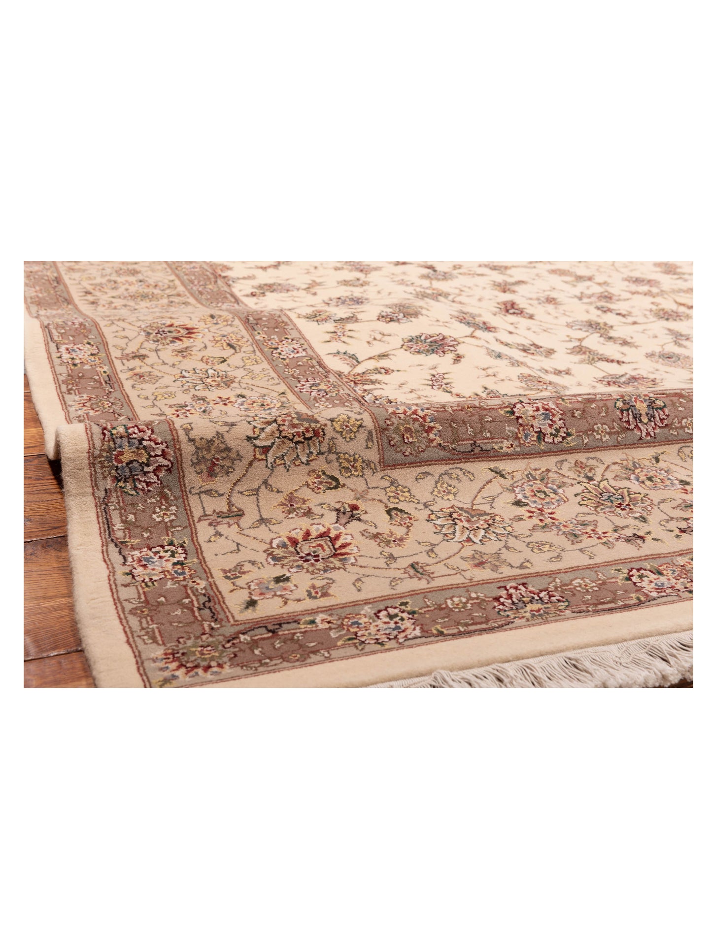 Magnolia 120251 Ivory Beige 9x12 Hand Knotted Rug