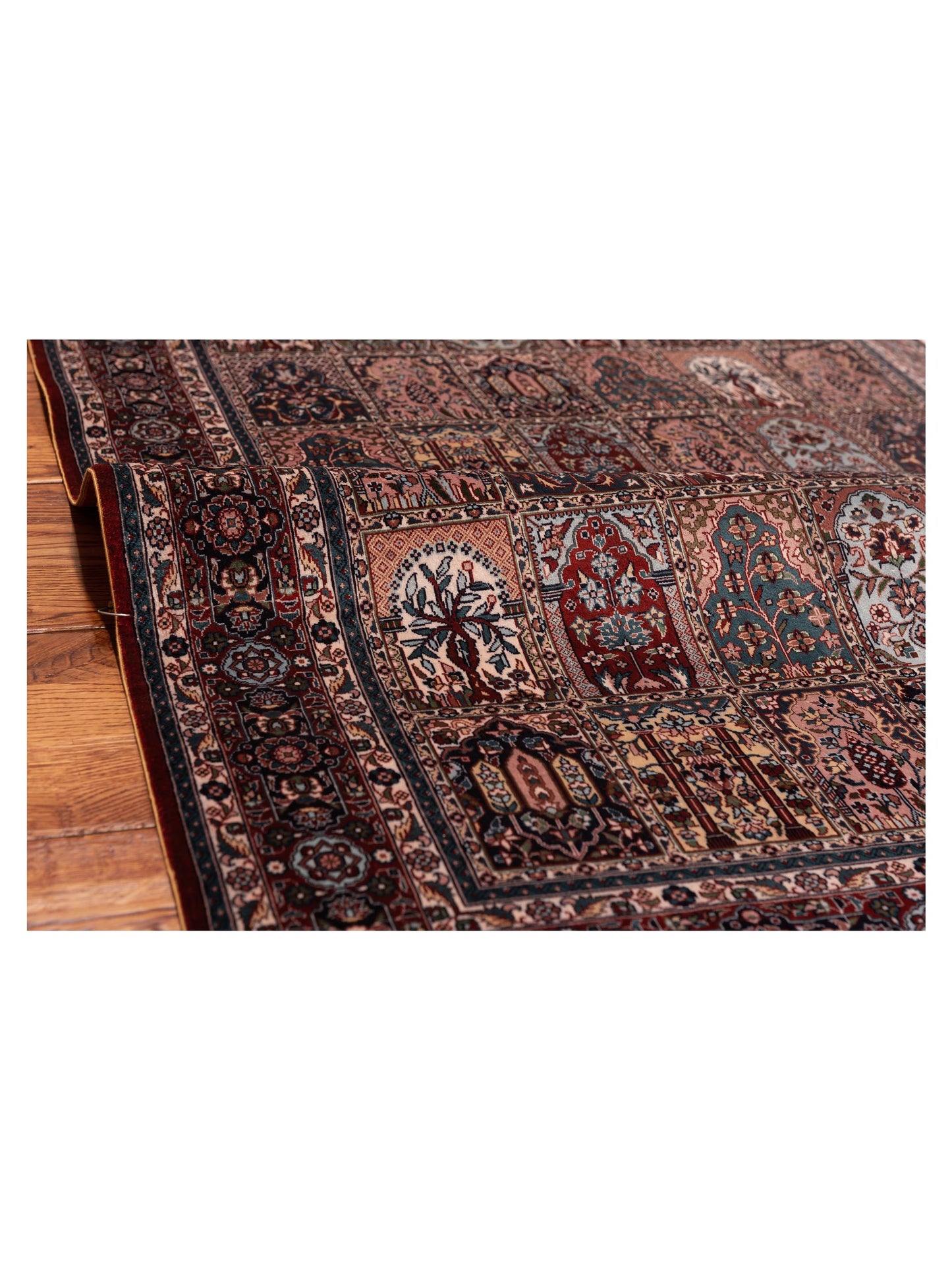Pure Silk 120318 Multi 3x4.11 Hand Knotted Rug