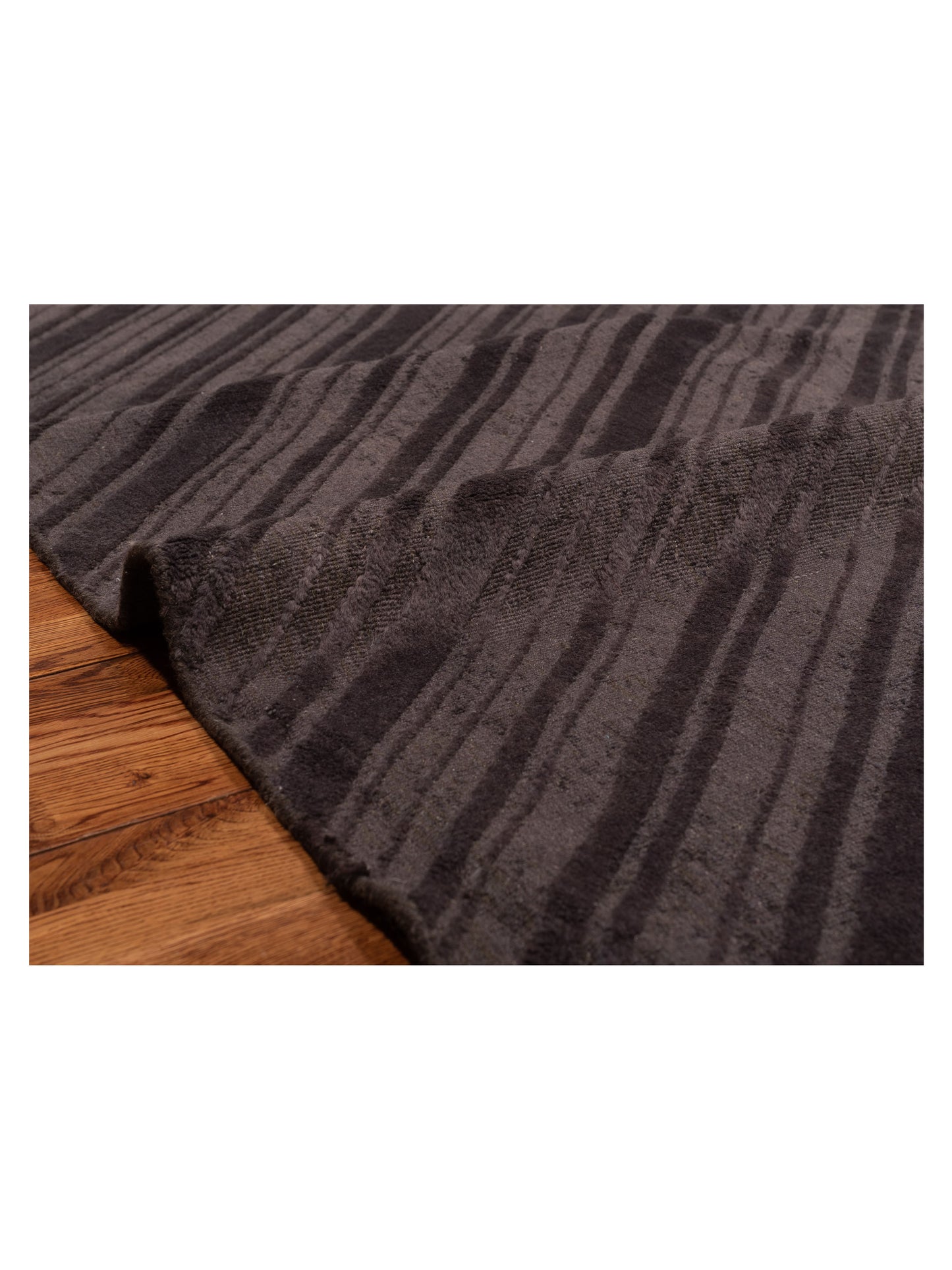 Himalayan 120336 Dark Brown 9x12 Hand Knotted Rug