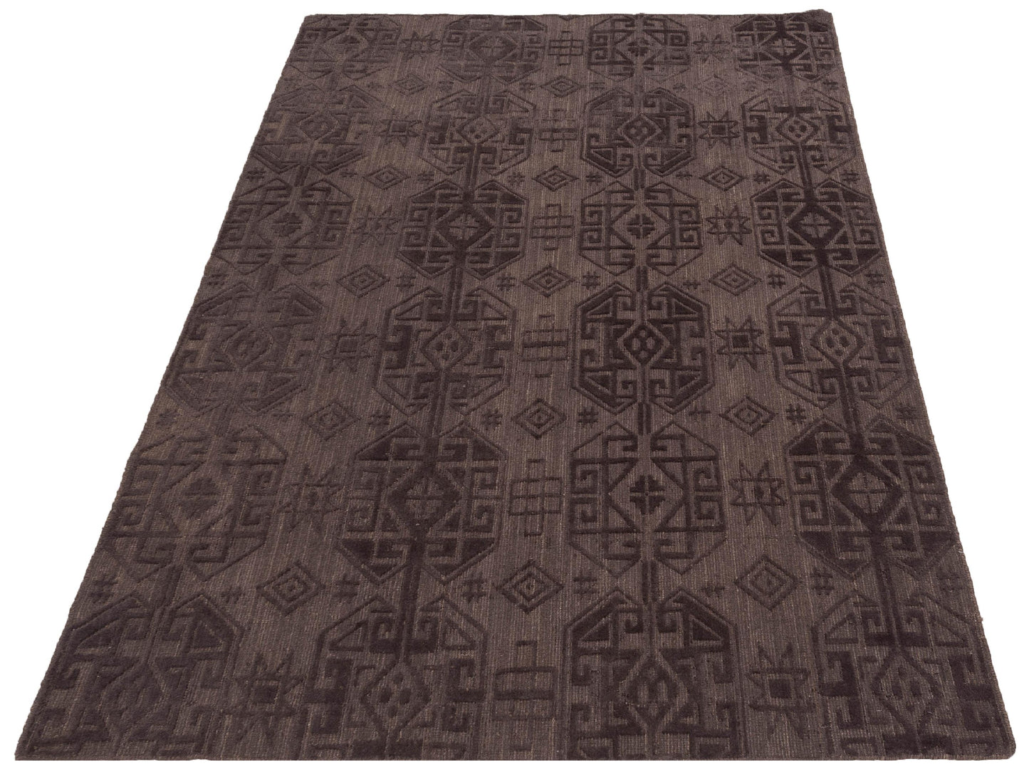 Himalayan 120367 Brown 6x9 Hand Knotted Rug