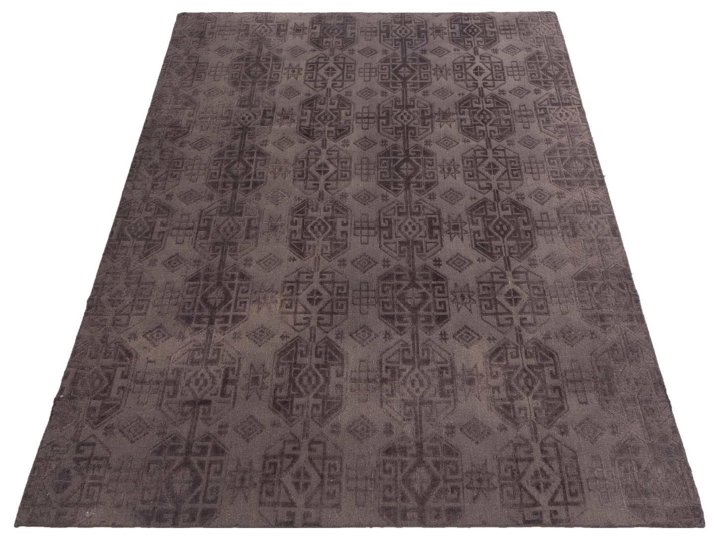 Himalayan 120372 Dark Brown 9x12 Hand Knotted Rug