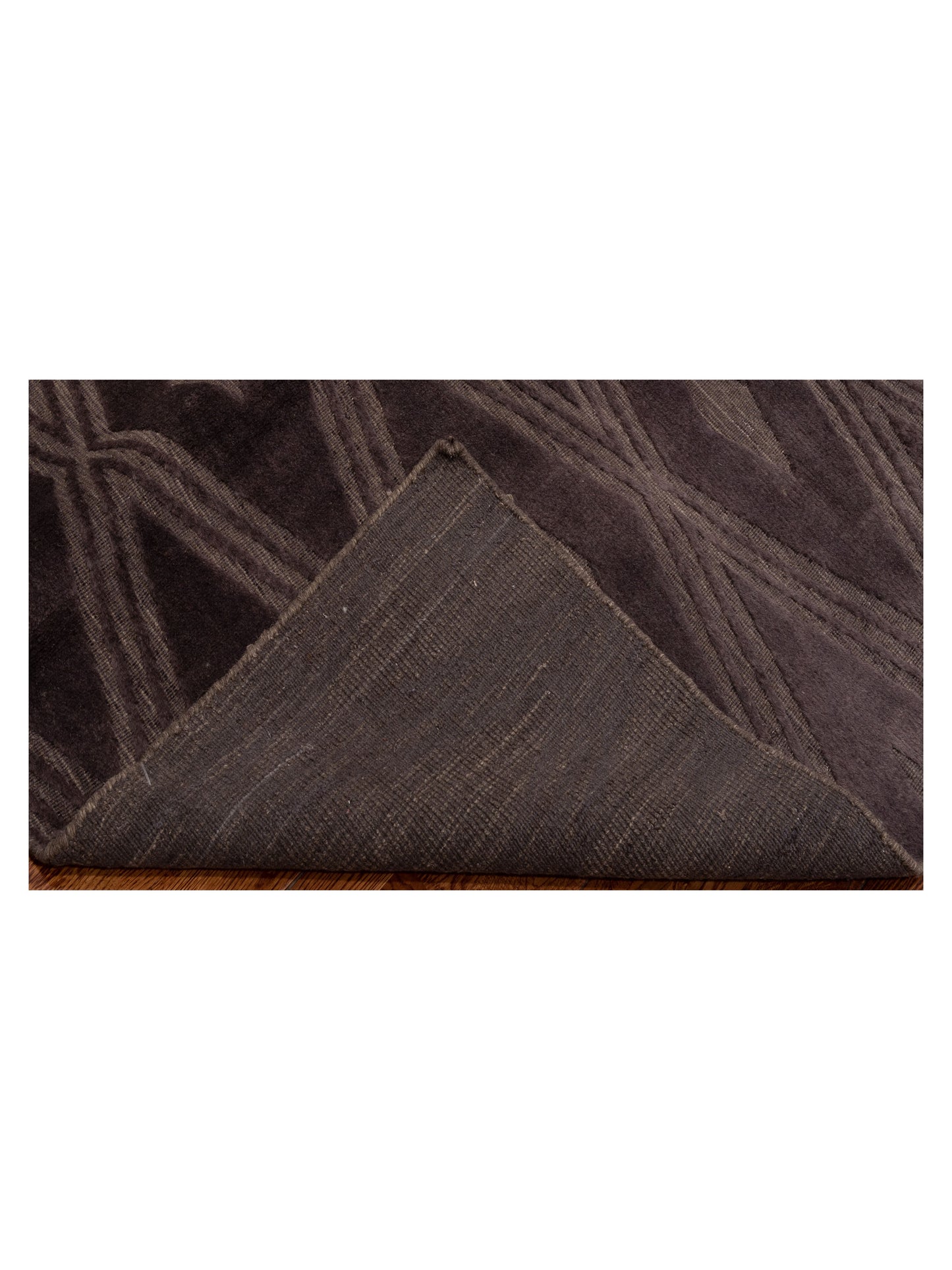 Himalayan 120379 Dark Brown 6x9 Hand Knotted Rug