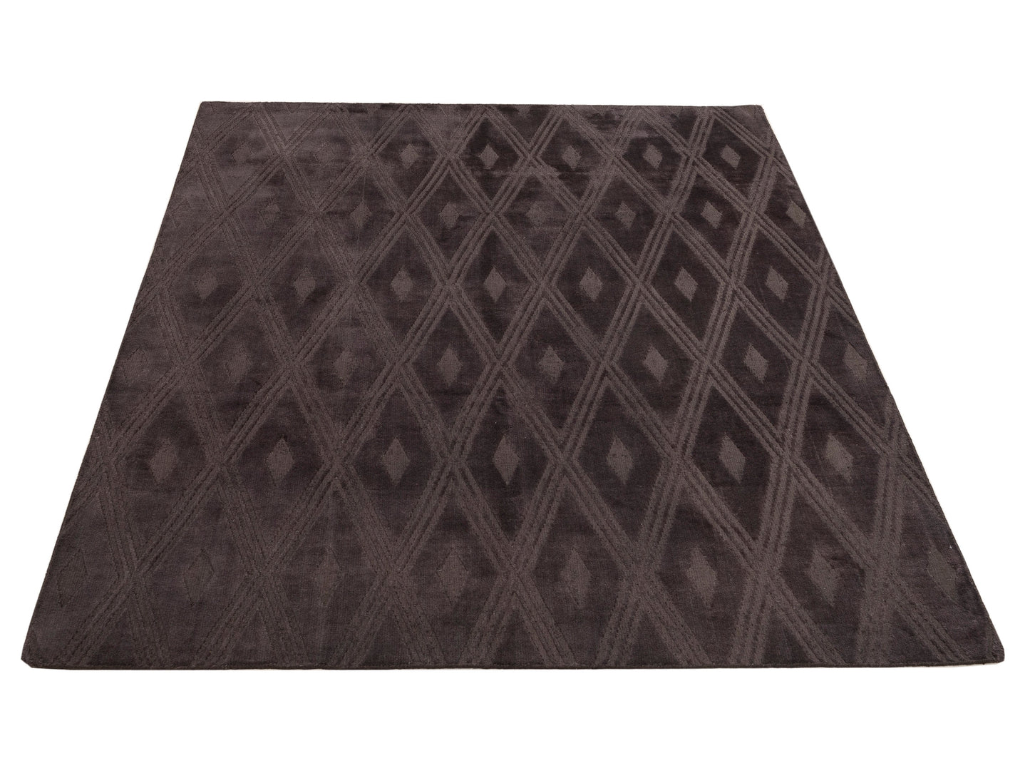 Himalayan 120382 Dark Brown 8x10 Hand Knotted Rug