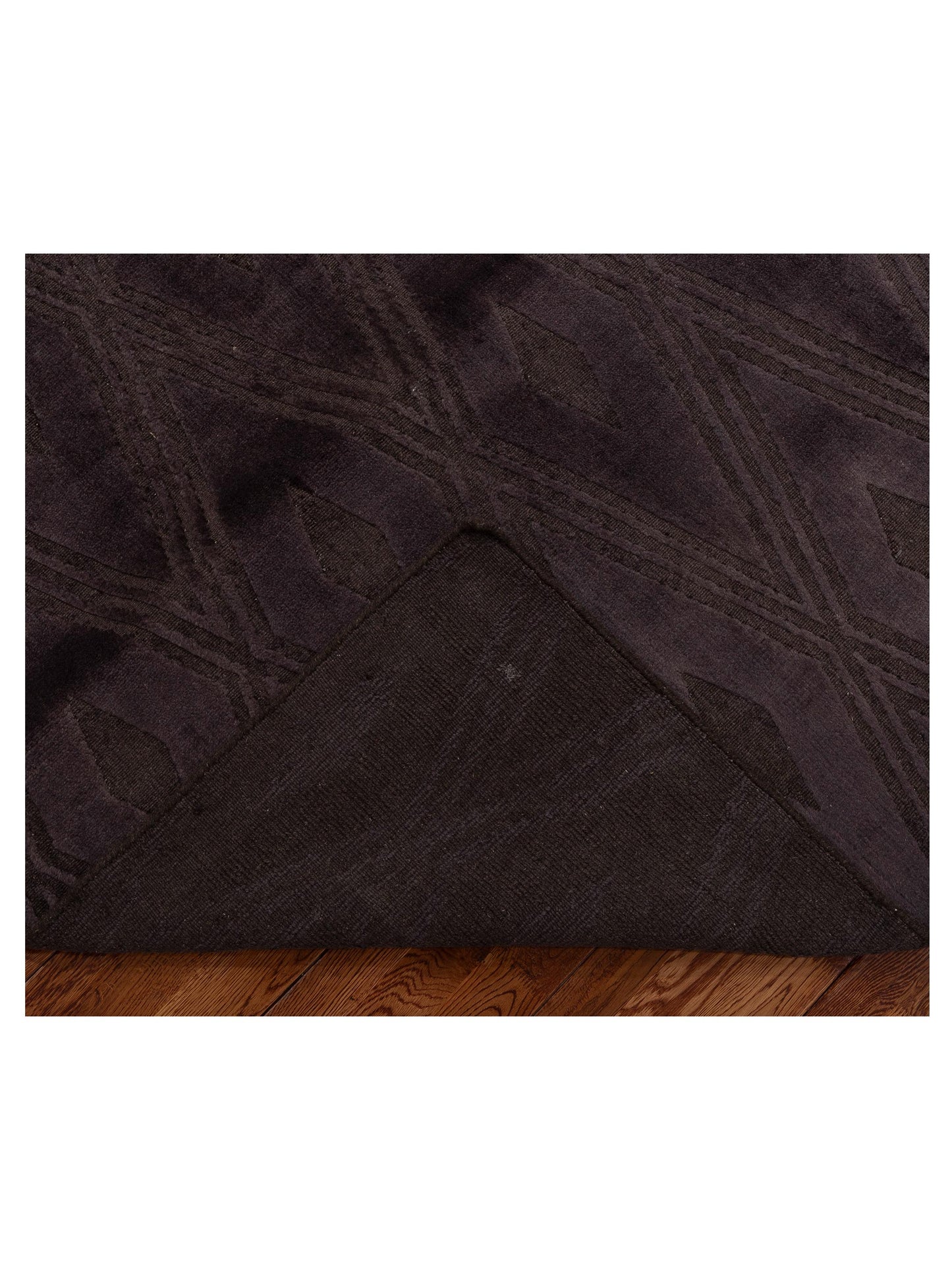 Himalayan 120382 Dark Brown 8x10 Hand Knotted Rug
